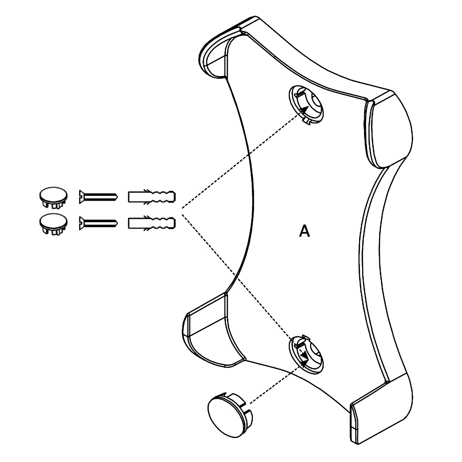 Trimline Fires Wandhalterung für Ecomax-Fernbedienung Trimline Fires Wandhalterung für Ecomax-Fernbedienung