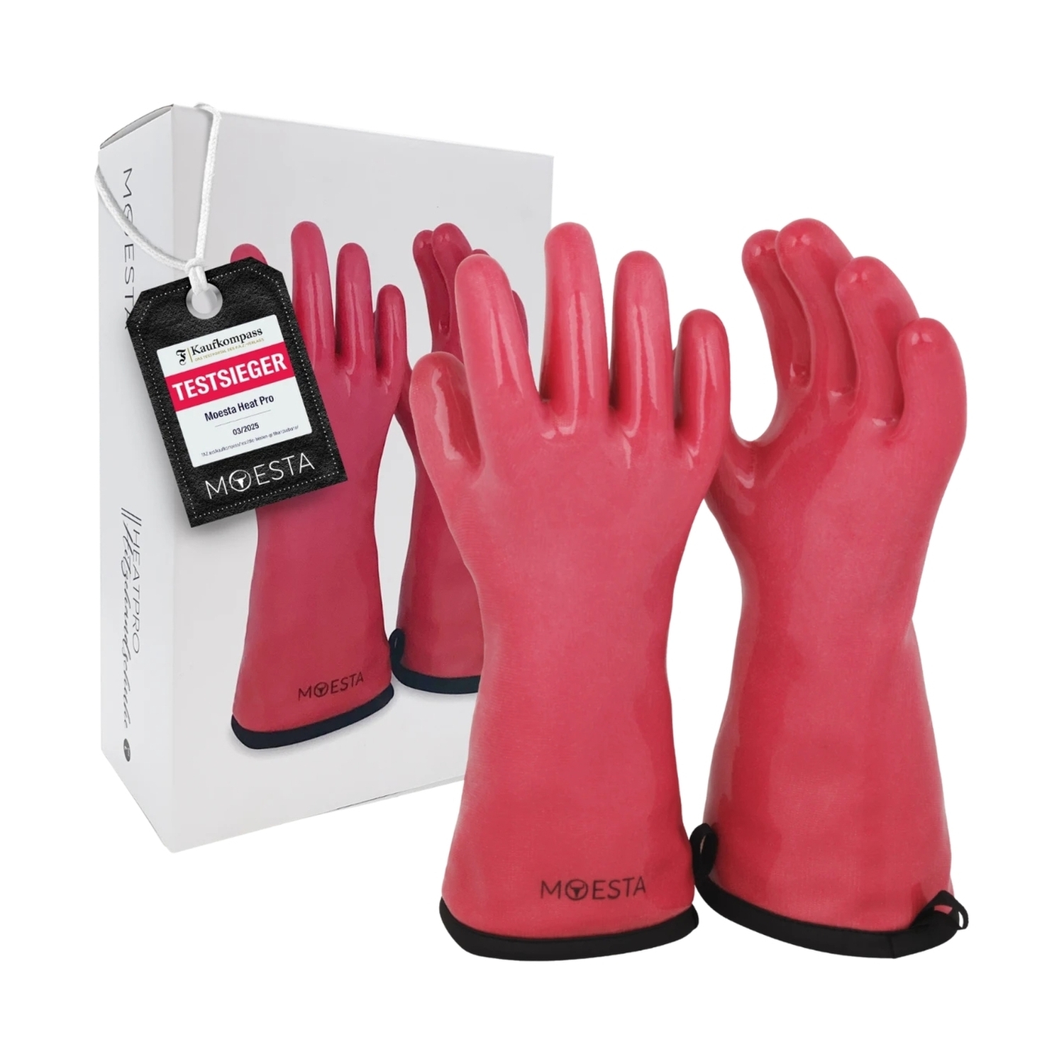 Moesta HeatPro Gloves Grillhandschuhe pink (L)