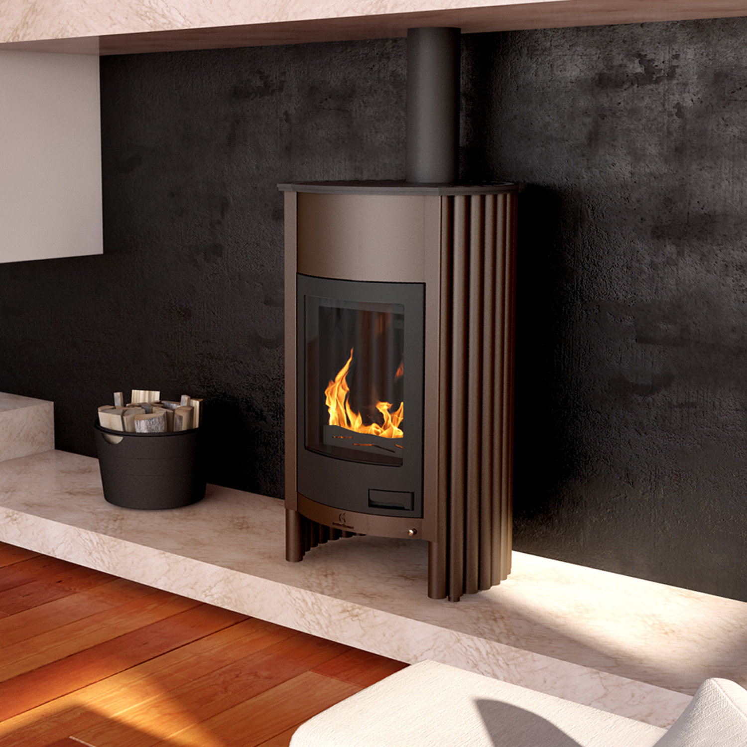 Warmluftofen Masterflamme Grande I Velvety Brown
