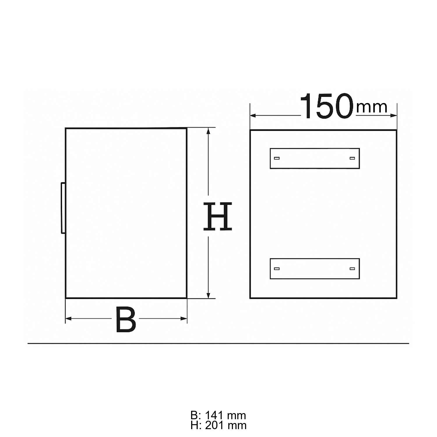 Schiedel Montagerahmen 150mm 141x201 matt