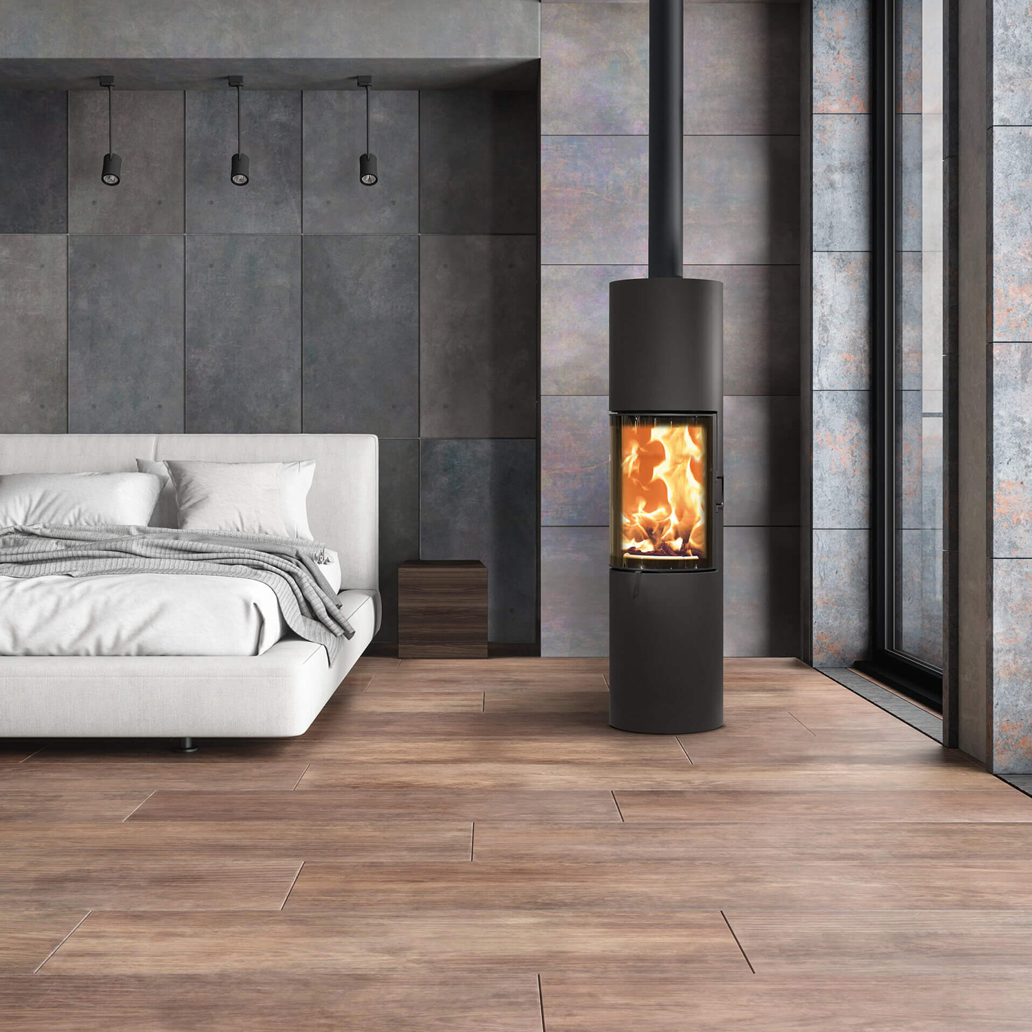 Austroflamm Stila 2.0 Kaminofen Stahl Gussgrau