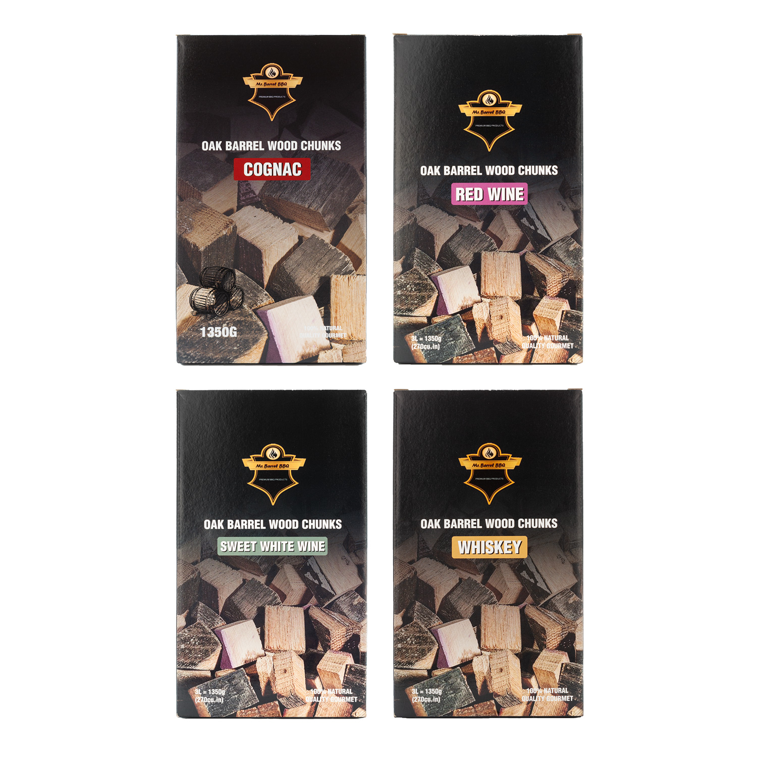 Mr. Barrel BBQ Chunks L Red Wine, 1,35 kg Mr. Barrel BBQ Chunks L Red Wine, 1,35 kg