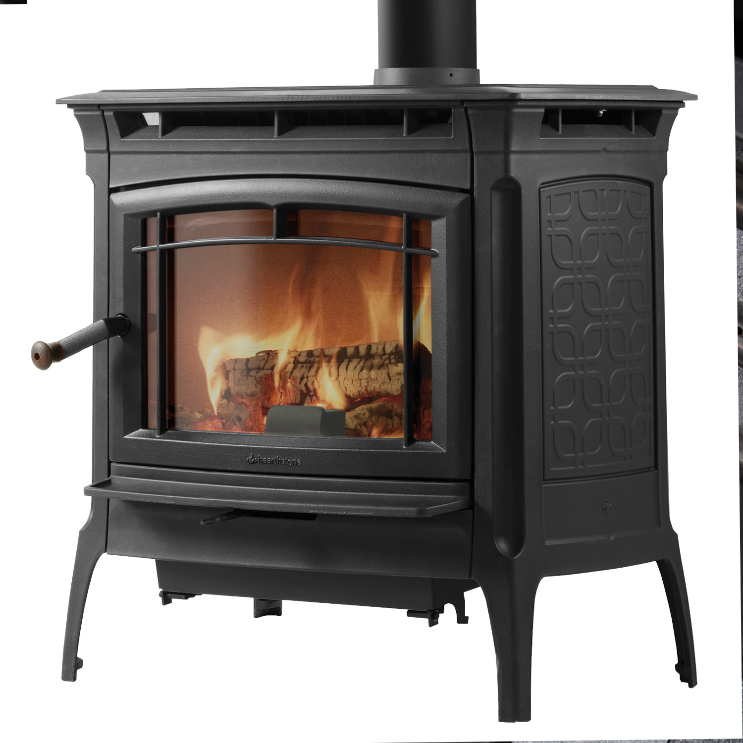 Hergom Manchester Kaminofen Gusseisen Schwarz Hergom Manchester Kaminofen Gusseisen Schwarz