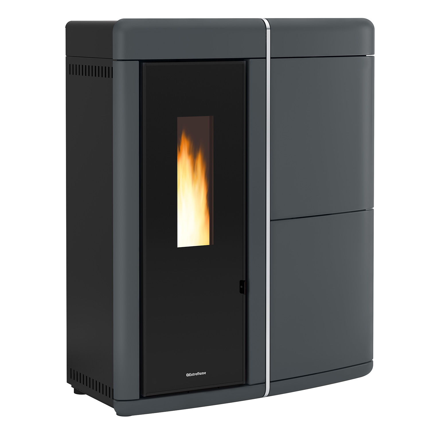 Extraflame Evolution Line Evelyne Idro 2.0 Wasserführender Pelletofen Majolika Grau