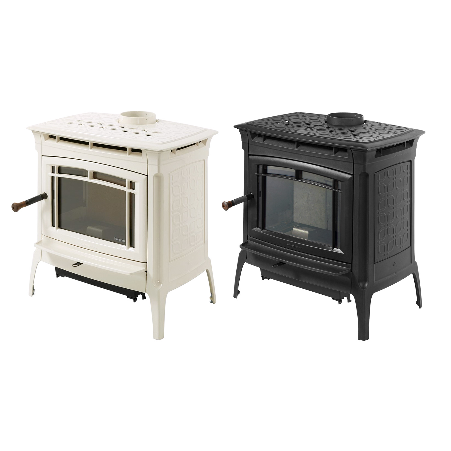 Hergom Manchester Kaminofen Gusseisen Schwarz Hergom Manchester Kaminofen Gusseisen Schwarz
