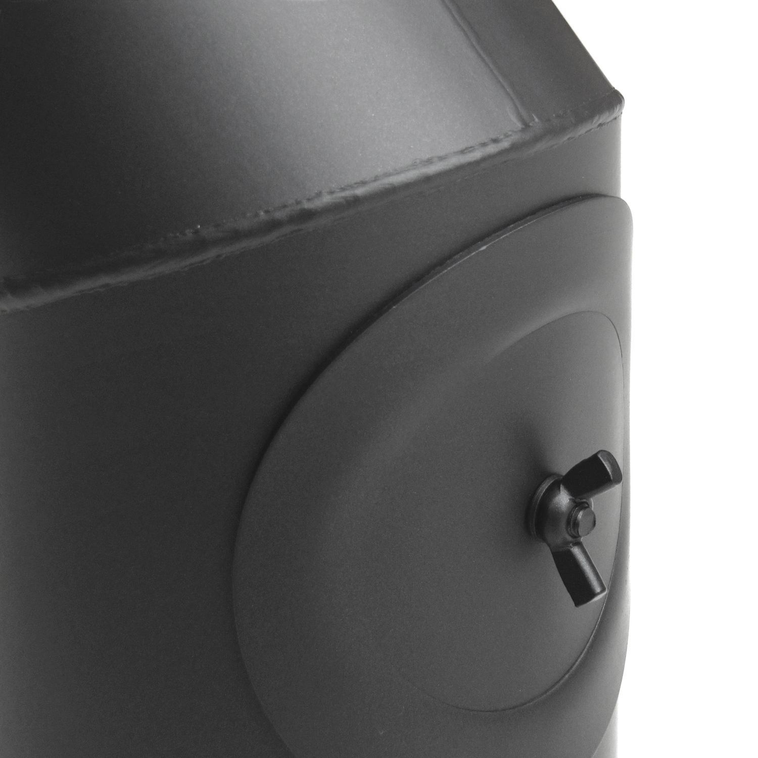 Raik Basic Rauchrohrbogen 150mm gussgrau 45° mit Tür für Rauchrohr / Ofenrohr