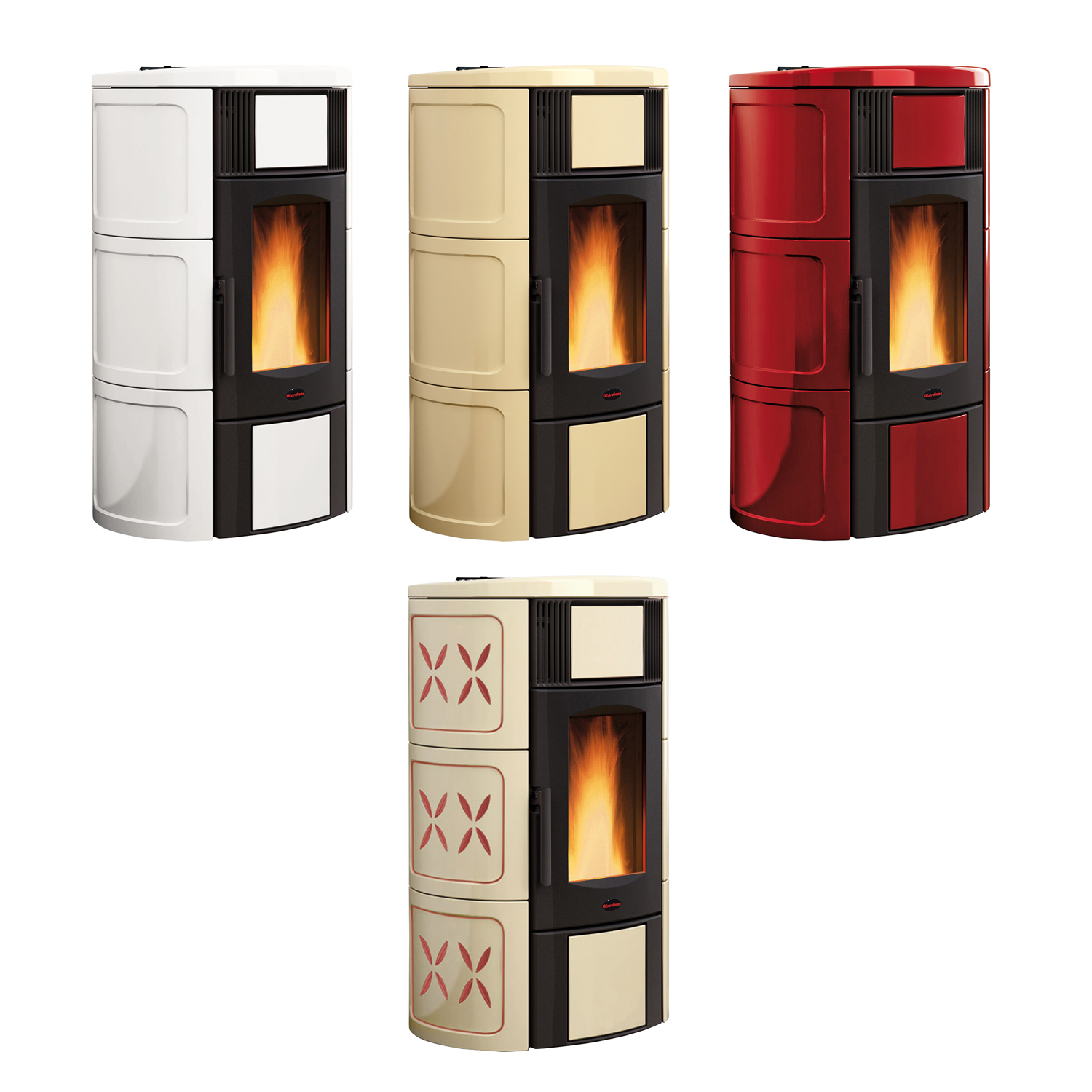 Extraflame Iside Idro H15 Wasserführender Pelletofen Majolika Amethyst Extraflame Iside Idro H15 Wasserführender Pelletofen Majolika Amethyst