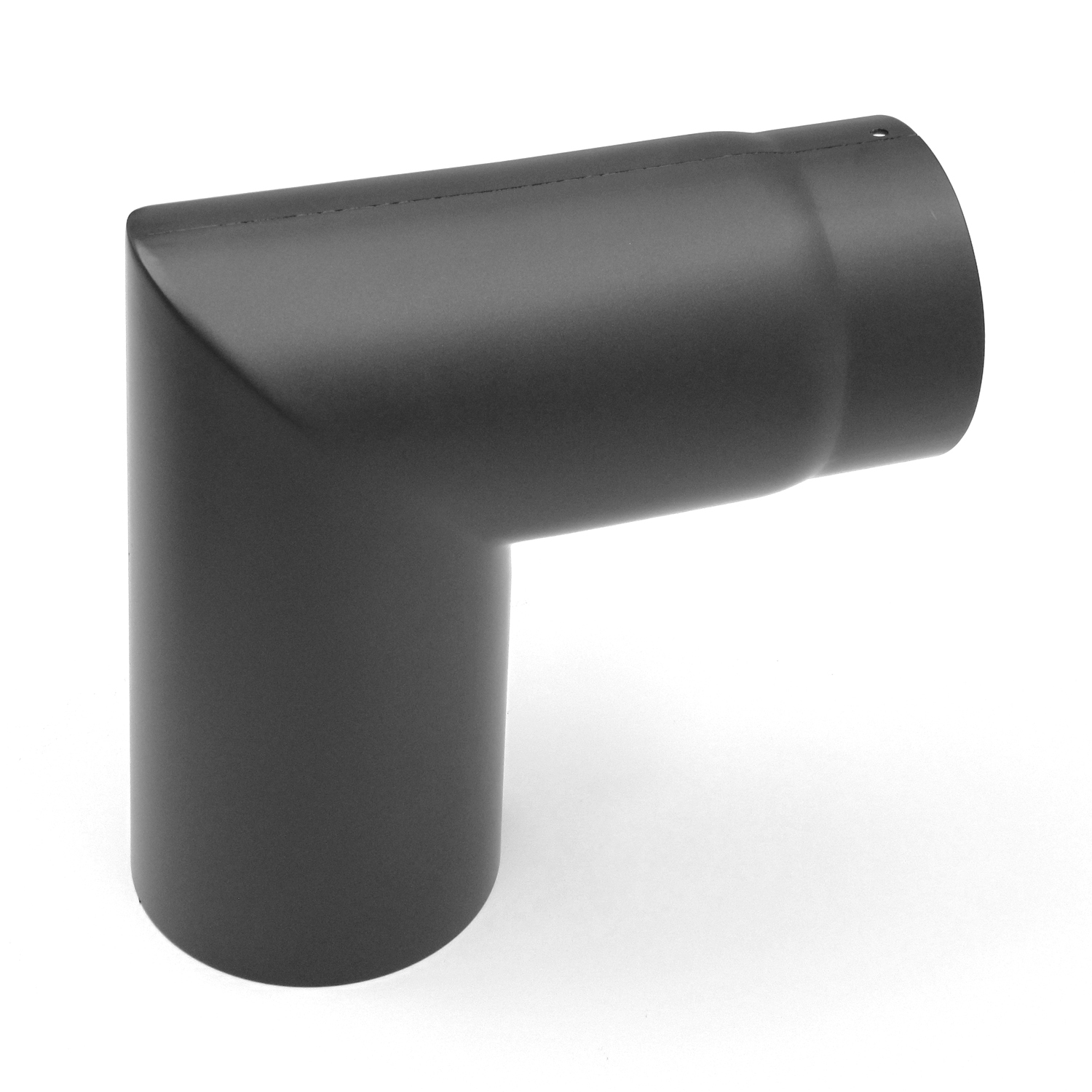 Raik Basic Rauchrohrbogen 120mm gussgrau 90° – 2teilig, ohne Tür für Rauchrohr / Ofenrohr