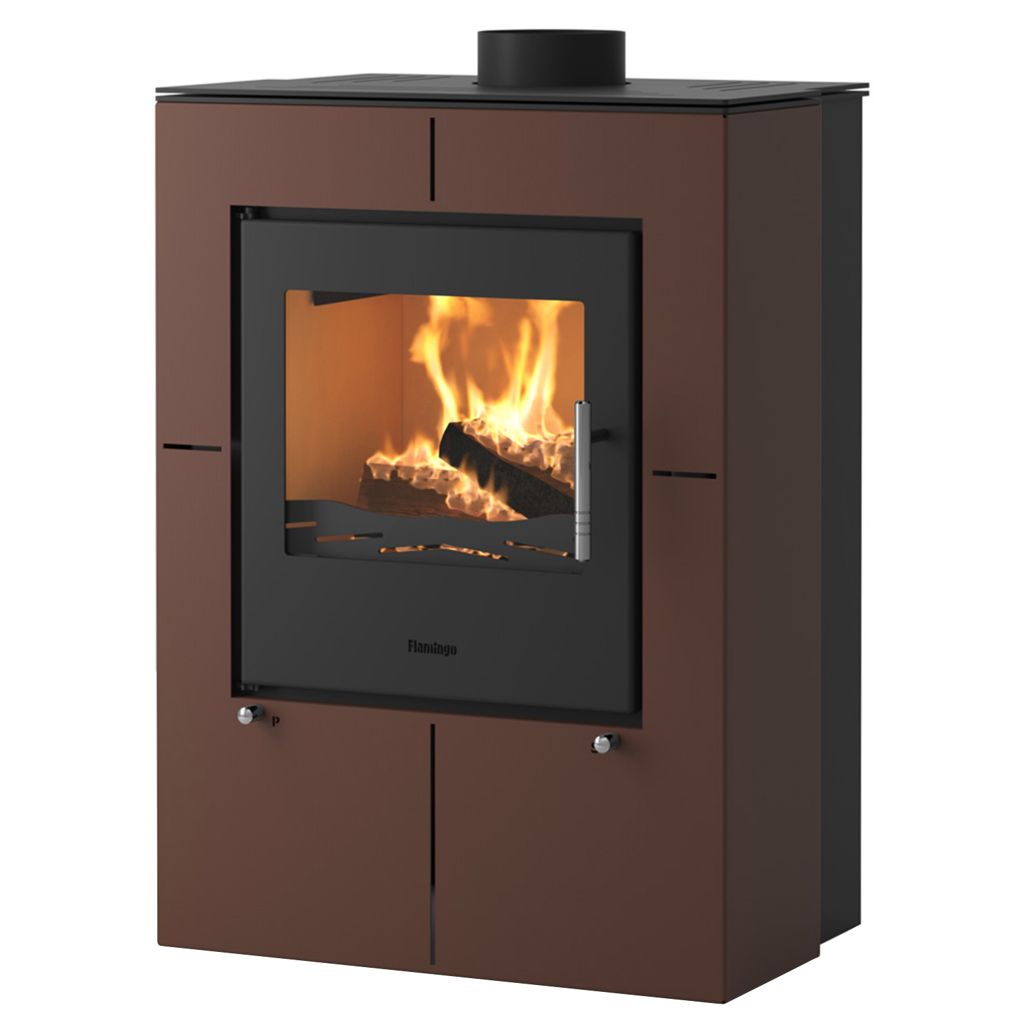 HS Flamingo EVENES Kaminofen Samet Brown