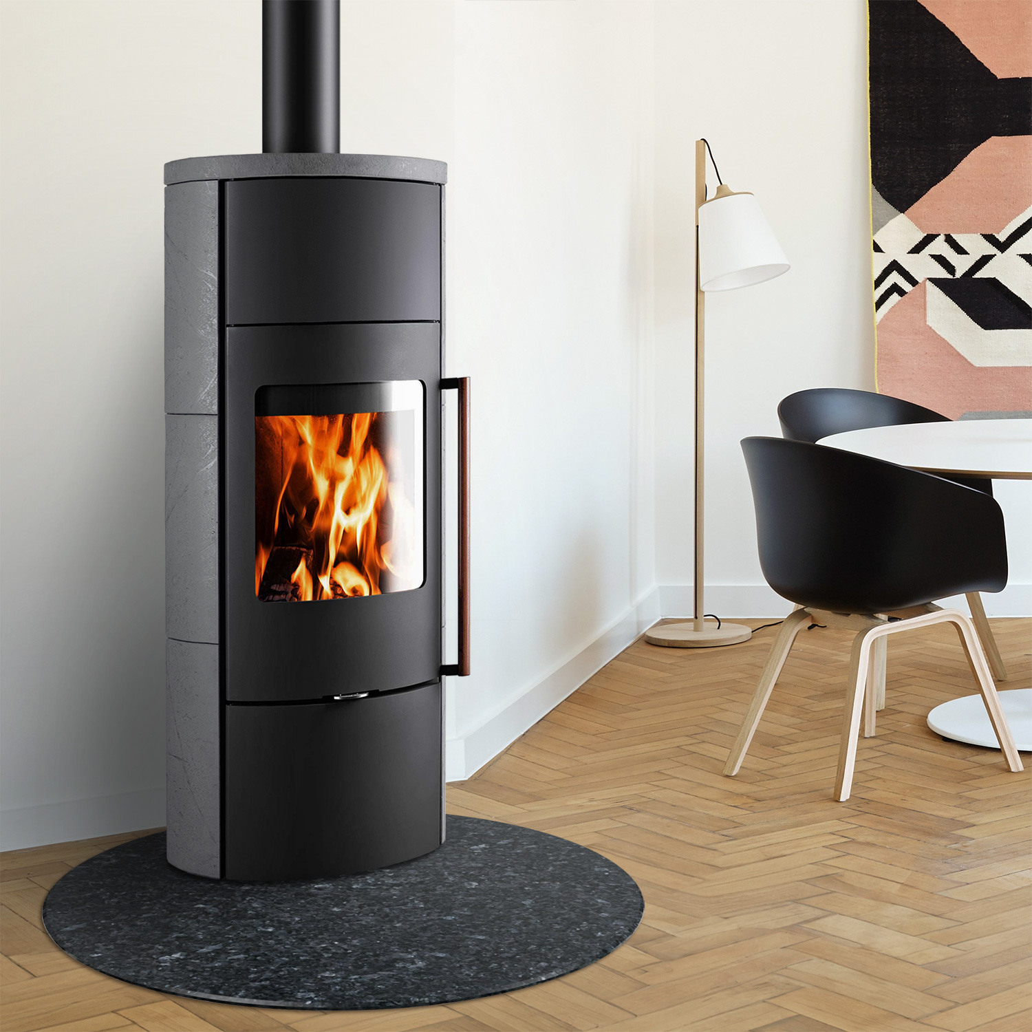 Novaline Carino Plus SK Grey Rock Kaminofen