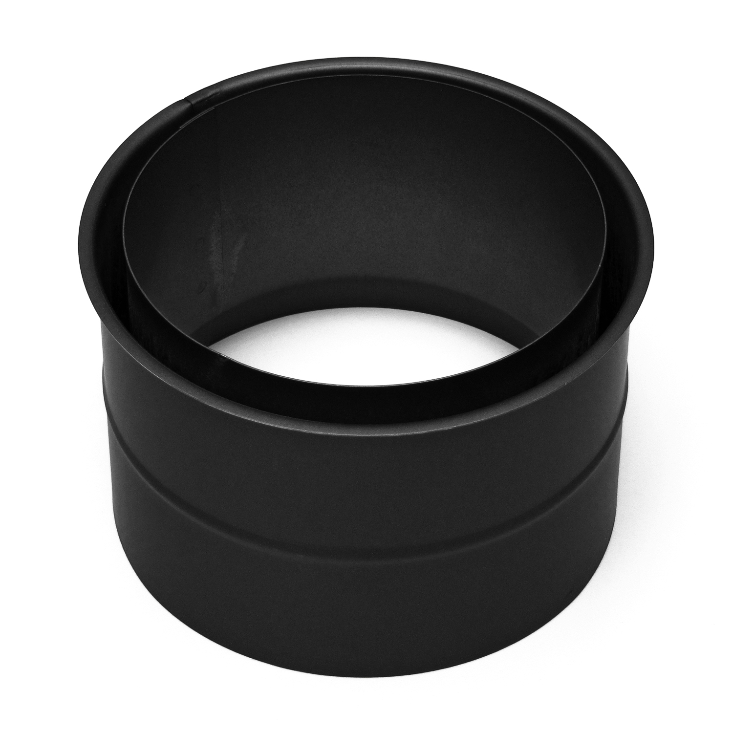 Raik Basic Doppelwandfutter 130mm schwarz für Rauchrohr / Ofenrohr