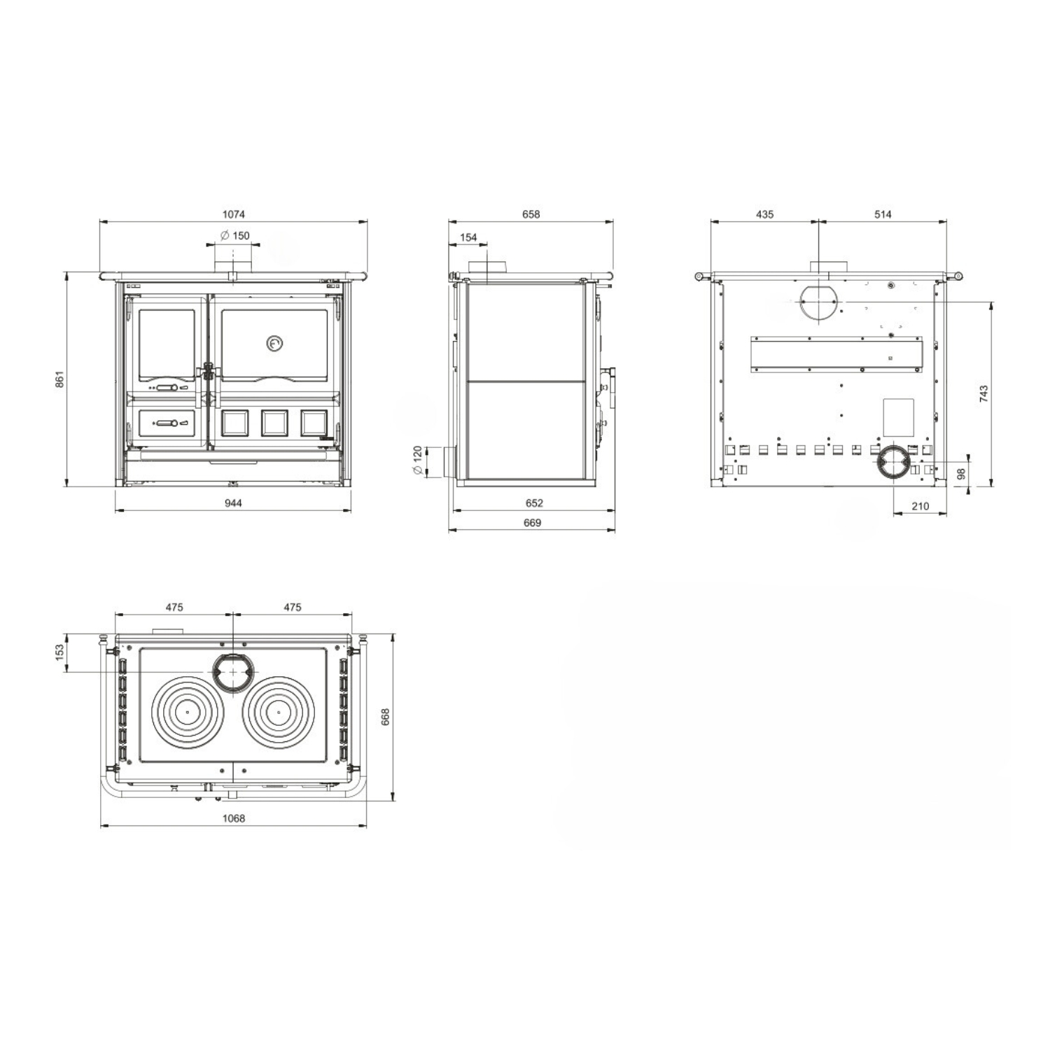 La Nordica Rosa XXL 16 Küchenofen Naturstein
