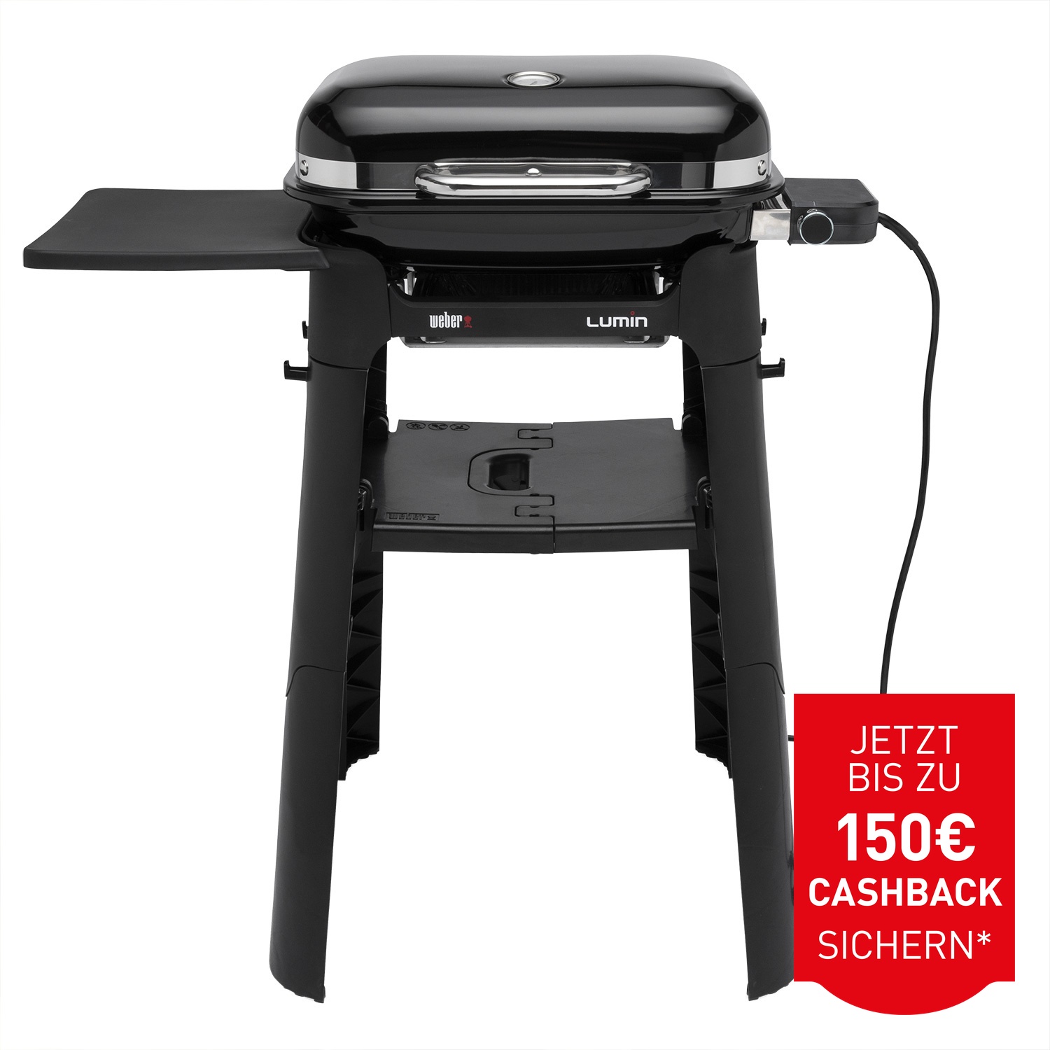 Weber Lumin Compact Stand Elektrogrill Schwarz
