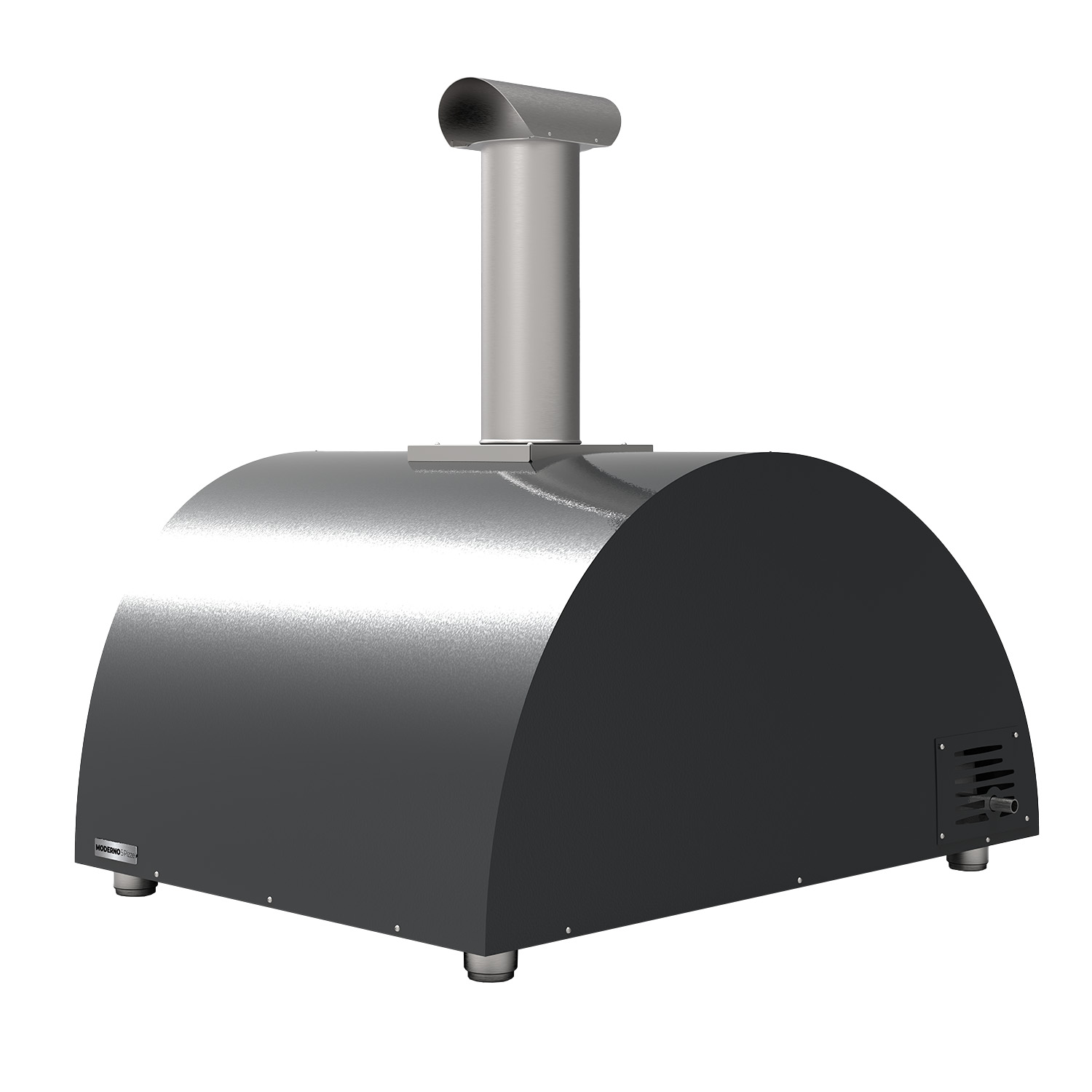 Alfa Moderno 5 Pizze Pizzaofen Hybrid Schiefer Grau