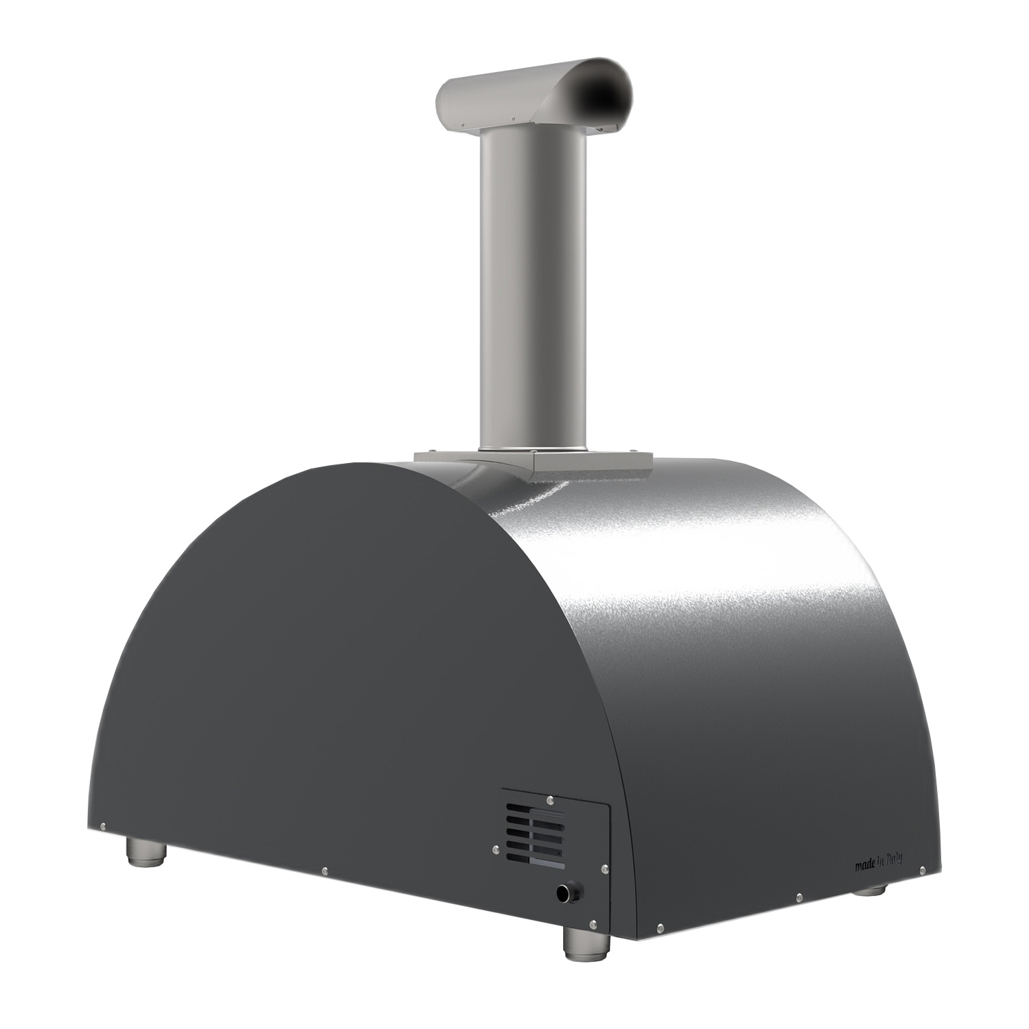 Alfa Moderno 3 Pizze Pizzaofen Hybrid Schiefer Grau