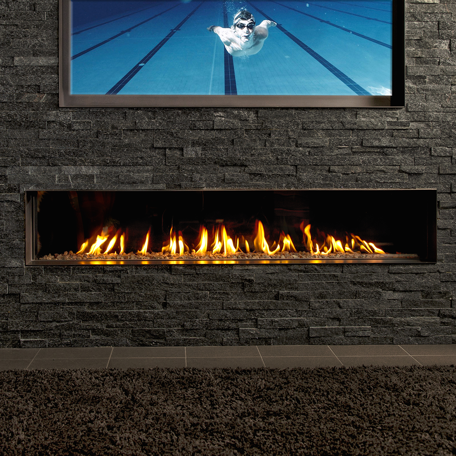 Trimline Fires Trimline 170 Front AR Gas Kamineinsatz G20/G25 Trimline Fires Trimline 170 Front AR Gas Kamineinsatz G20/G25