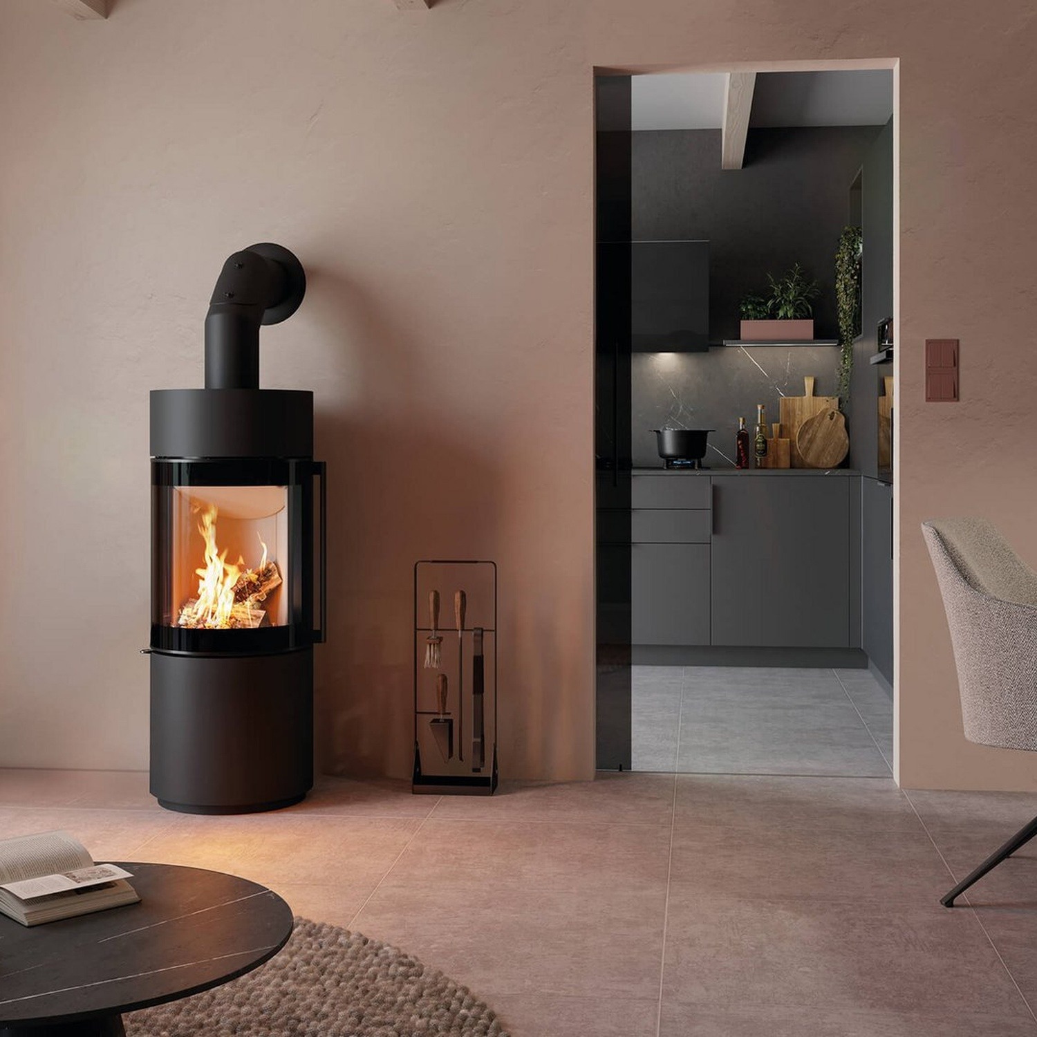Spartherm Passo XS RLU Kaminofen Nero