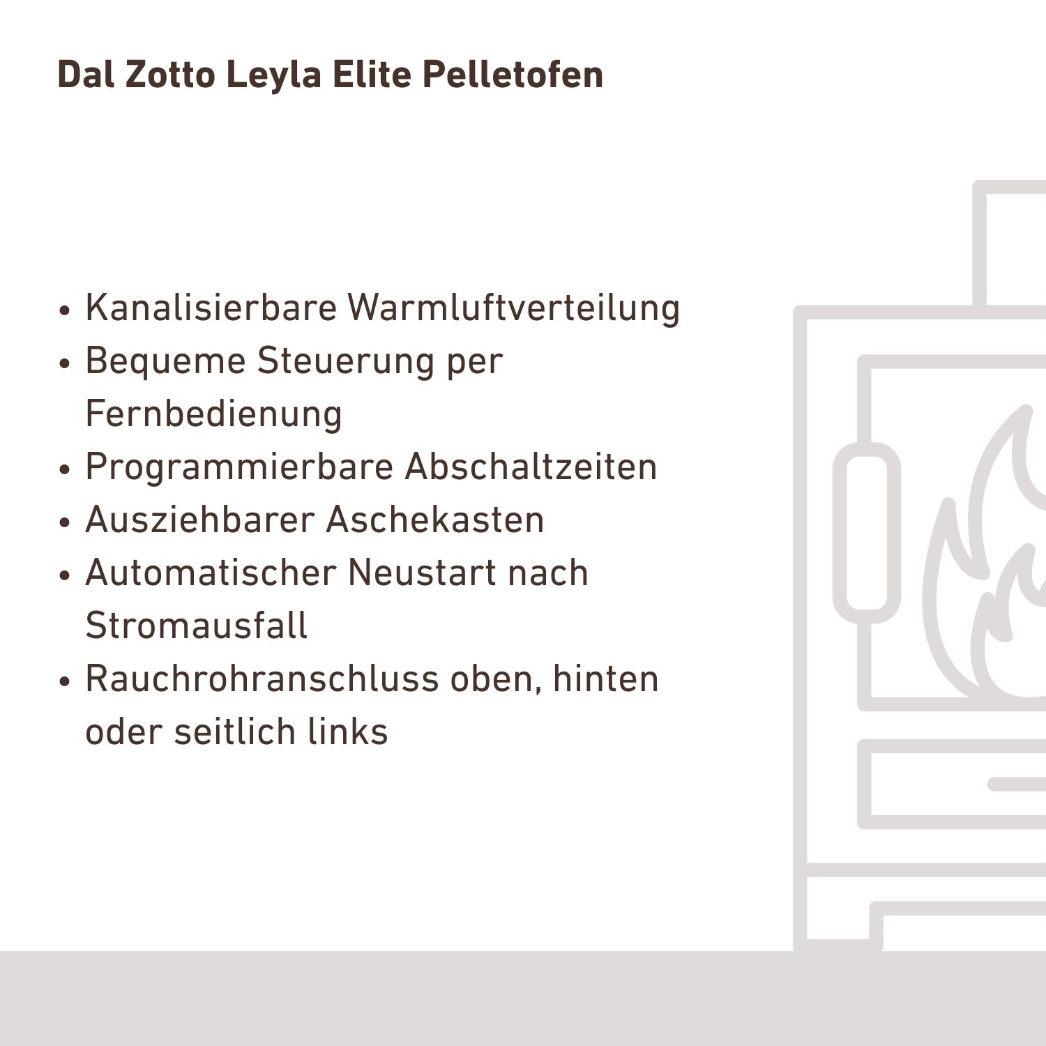 Dal Zotto Leyla Elite Pelletofen Stahl Bordeaux