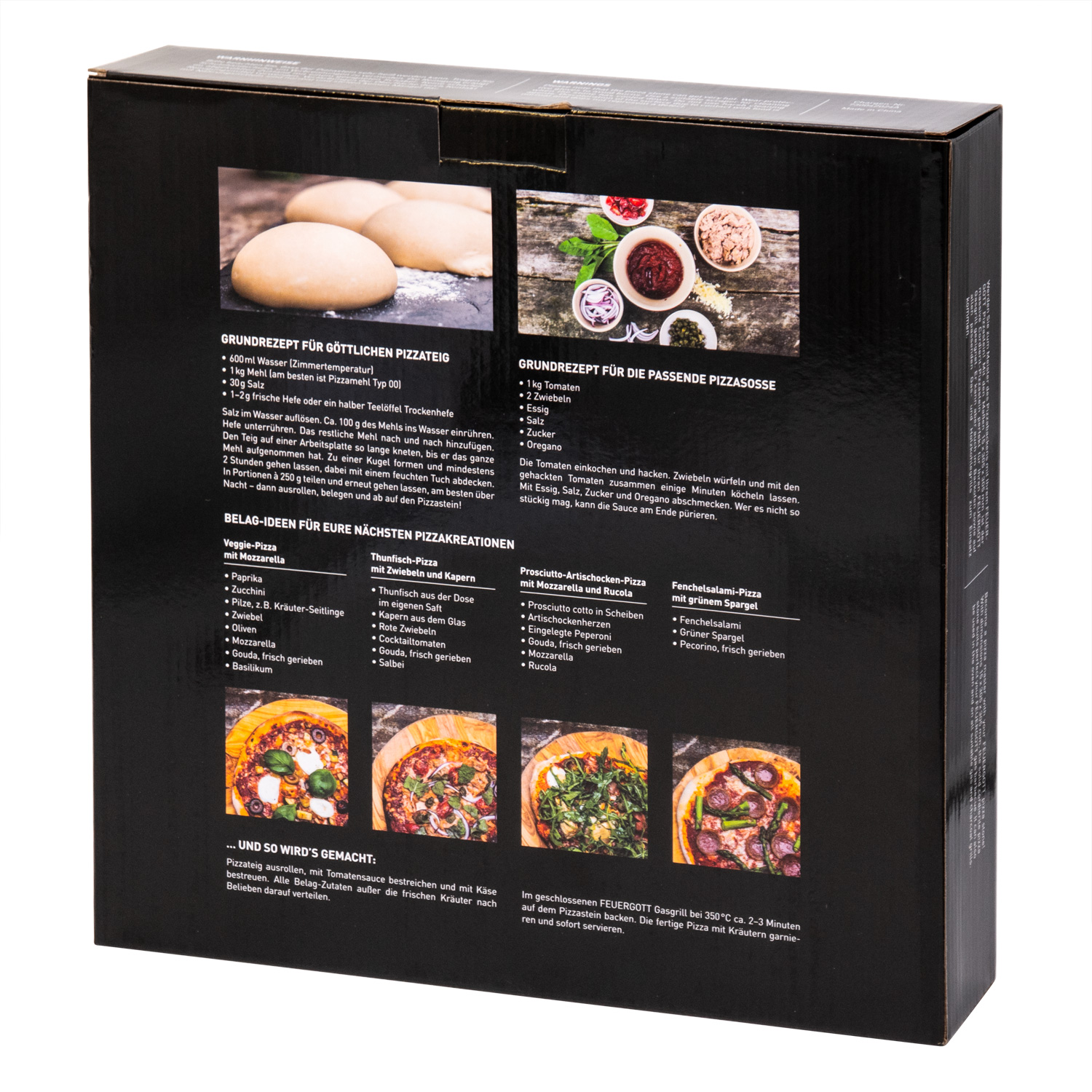 Feuergott Pizzastein glasiert, rund Feuergott Pizzastein glasiert, rund