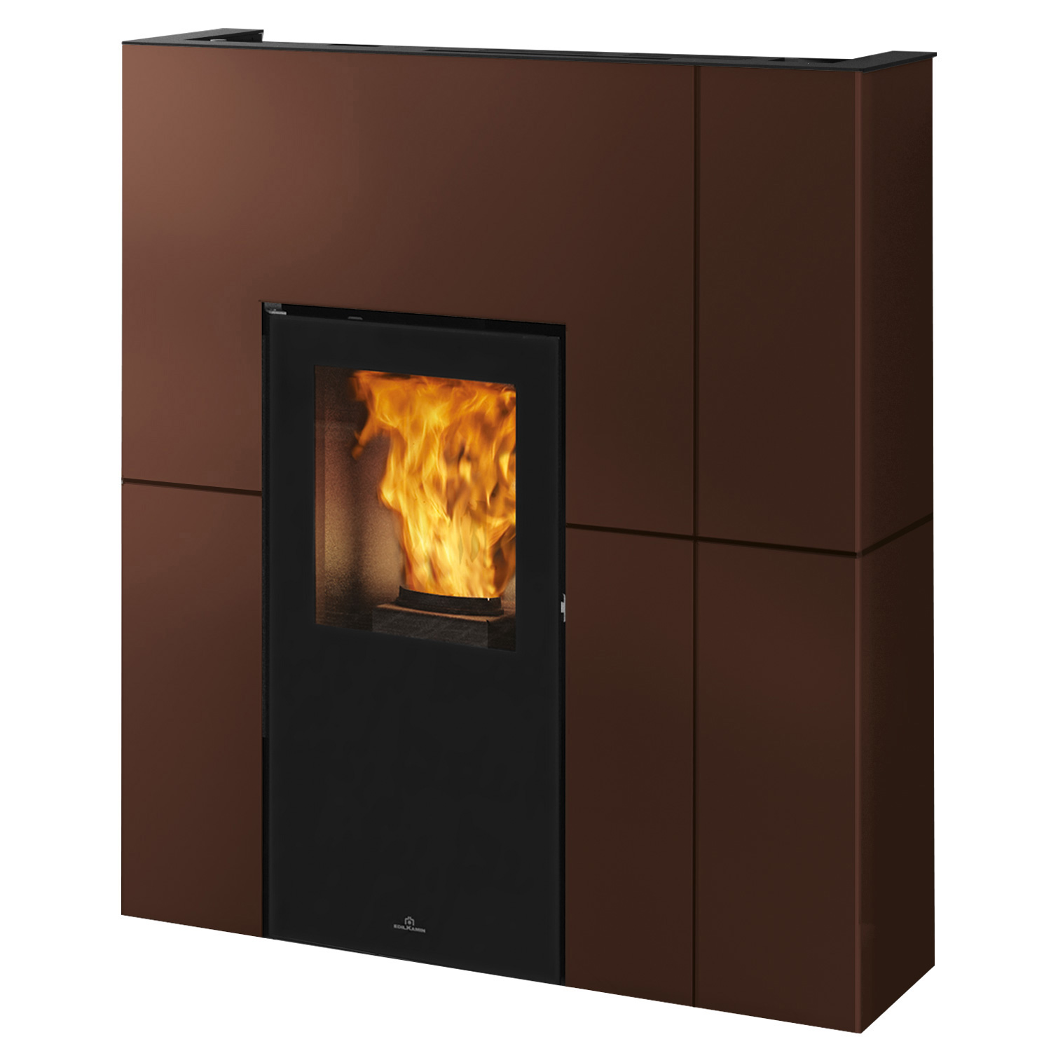 Edilkamin Blade H 15 Evo wasserführender Pelletofen Stahl Bronze