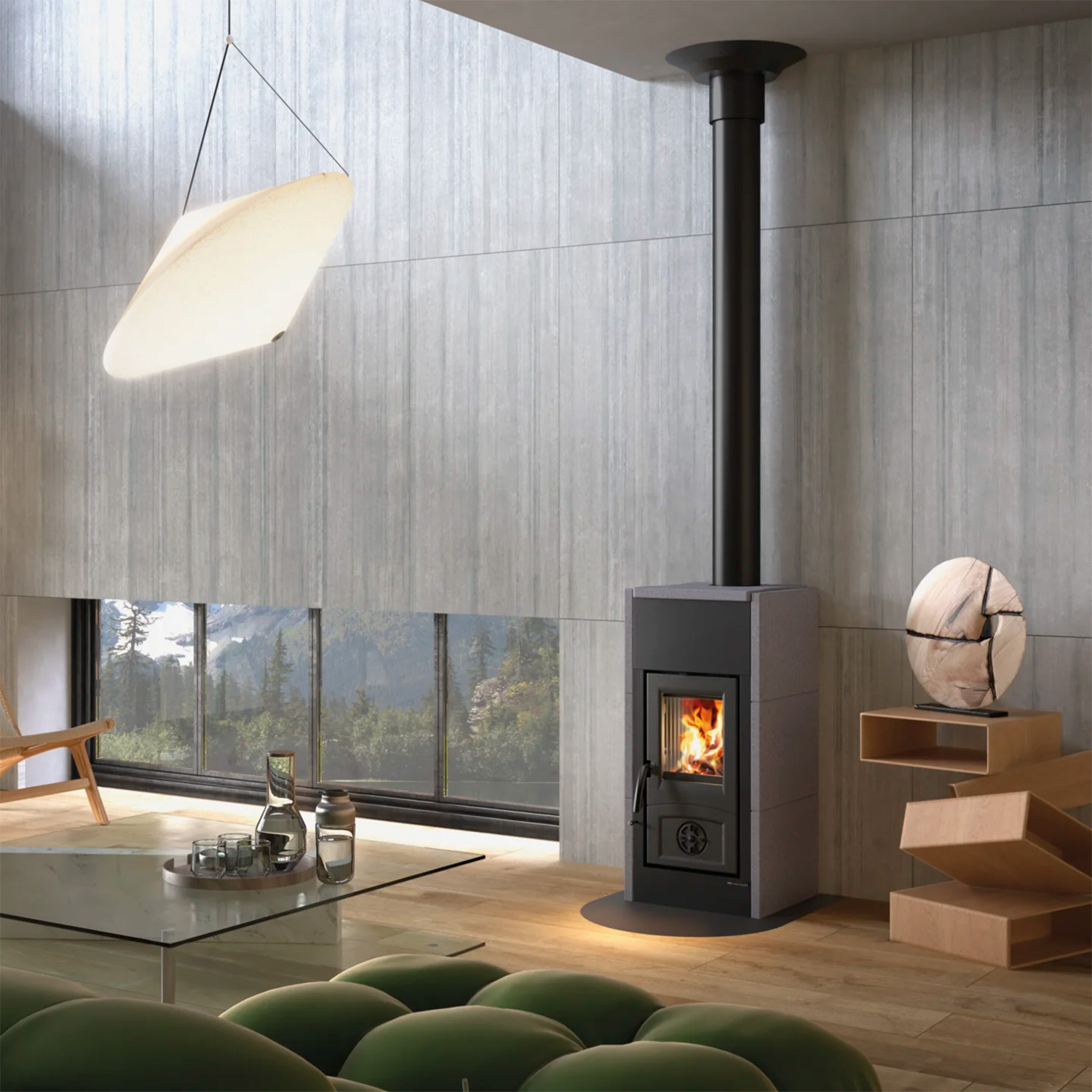 La Nordica Asia 5.0 Kaminofen Vulkangrau