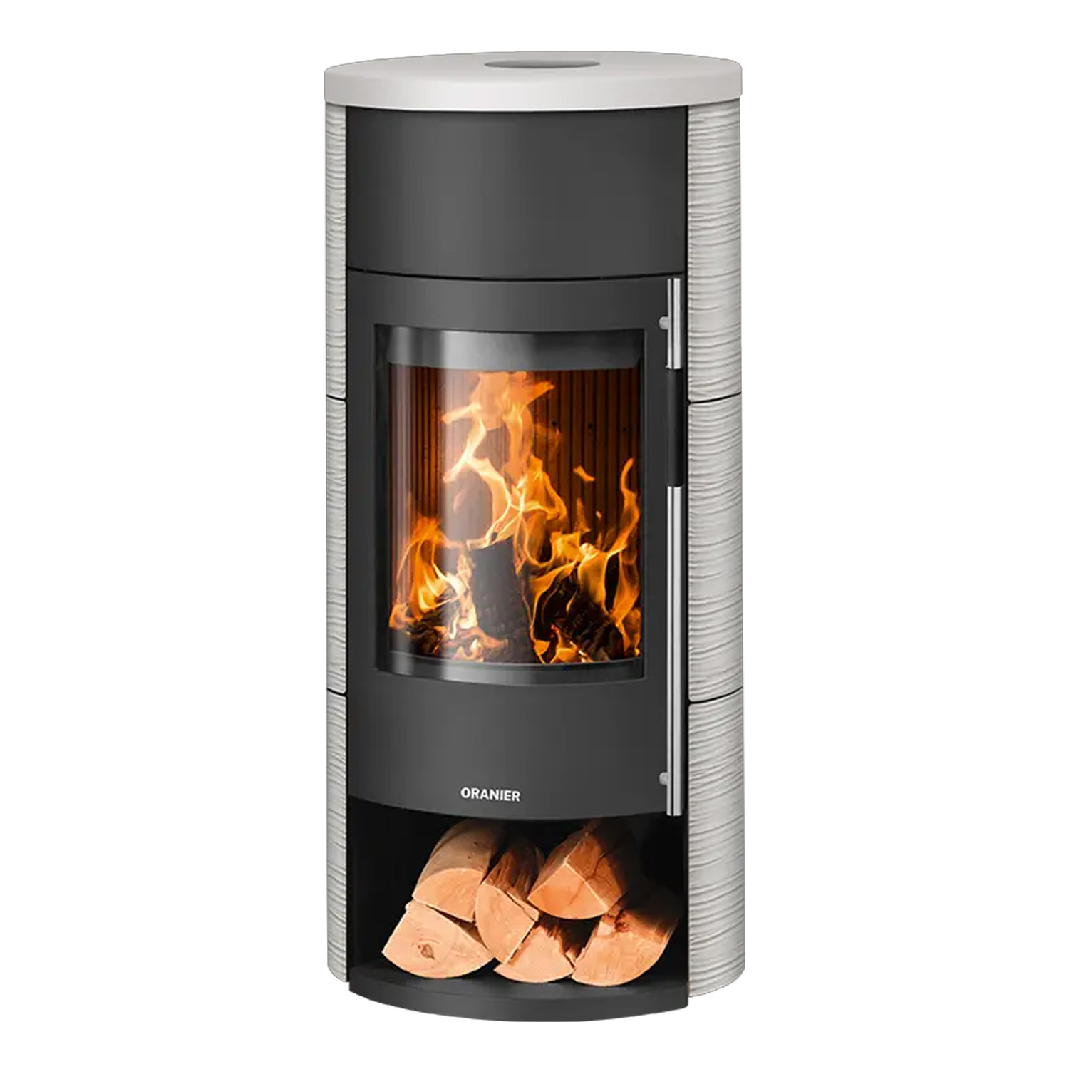 Oranier Polar Neo W+ Kaminofen Keramik Seidenweiß