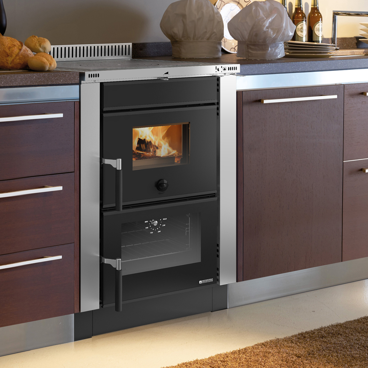 La Nordica Vicenza 16 Küchenofen Edelstahl