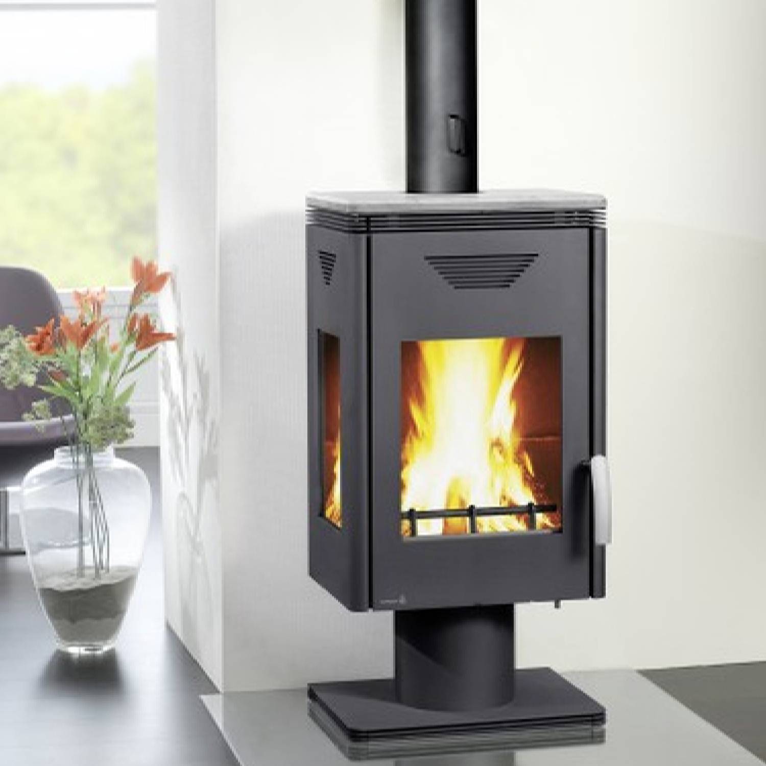 Wamsler Kaminofen Trion grau