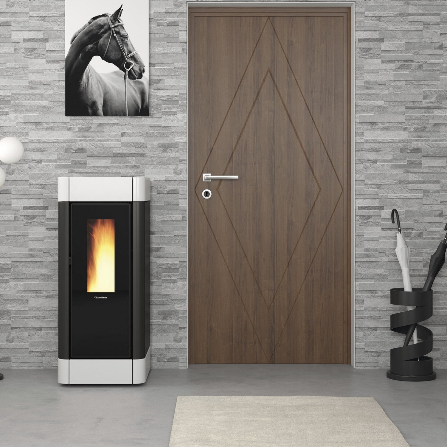 Extraflame SINFONY - Weiss Pelletofen EVOLUTION LINE