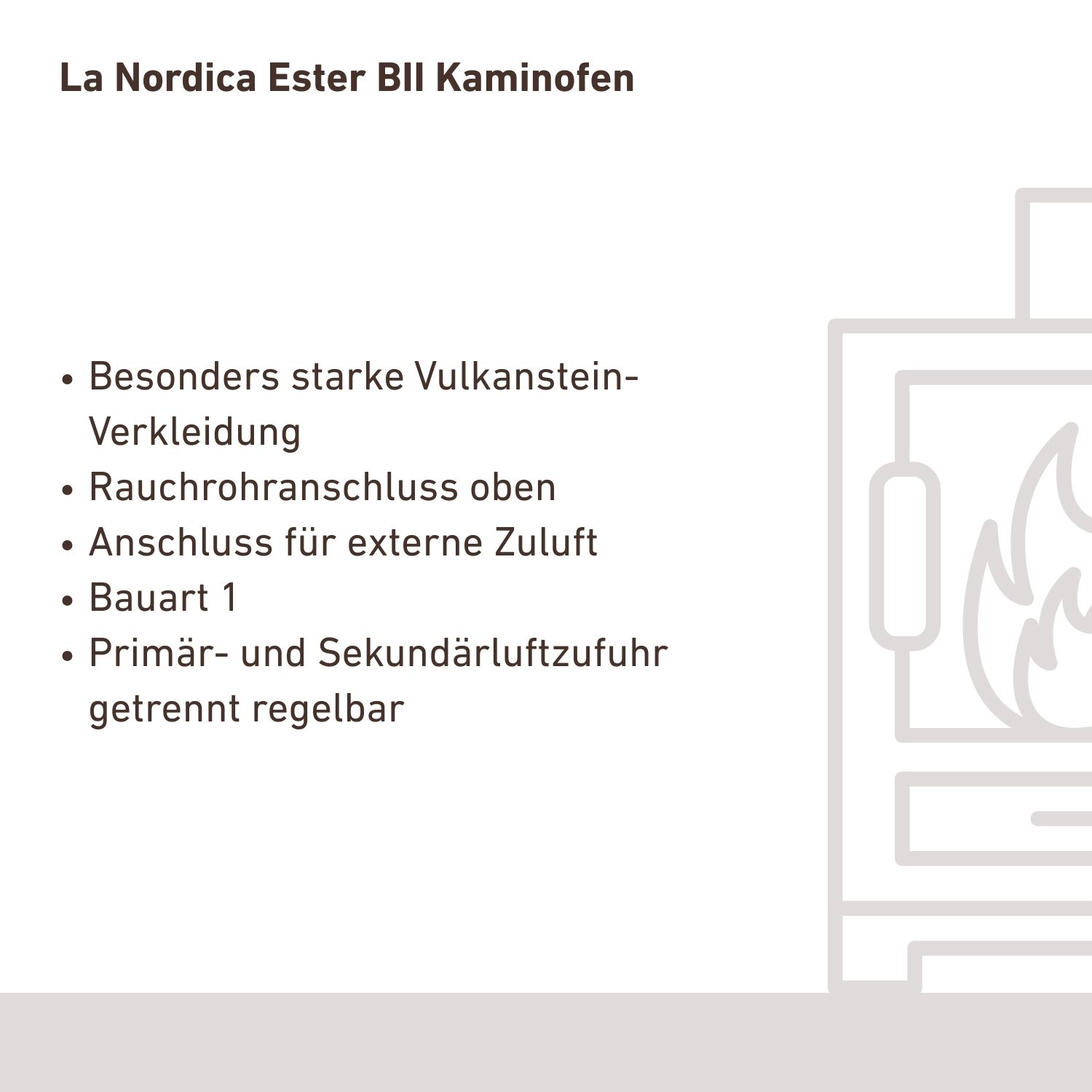 La Nordica Ester BII Kaminofen Vulcan