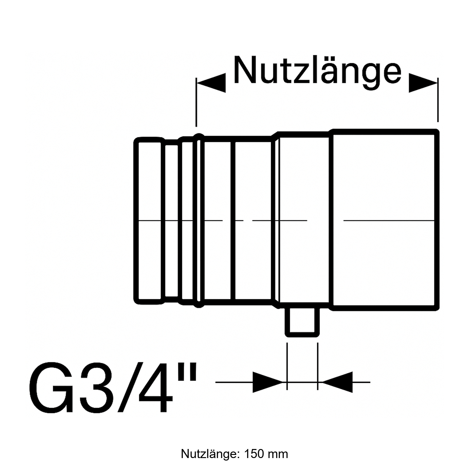Schiedel PRIMA PLUS Rohrelement 200mm Ø180 mm mit Kondensatablauf einwandig matt
