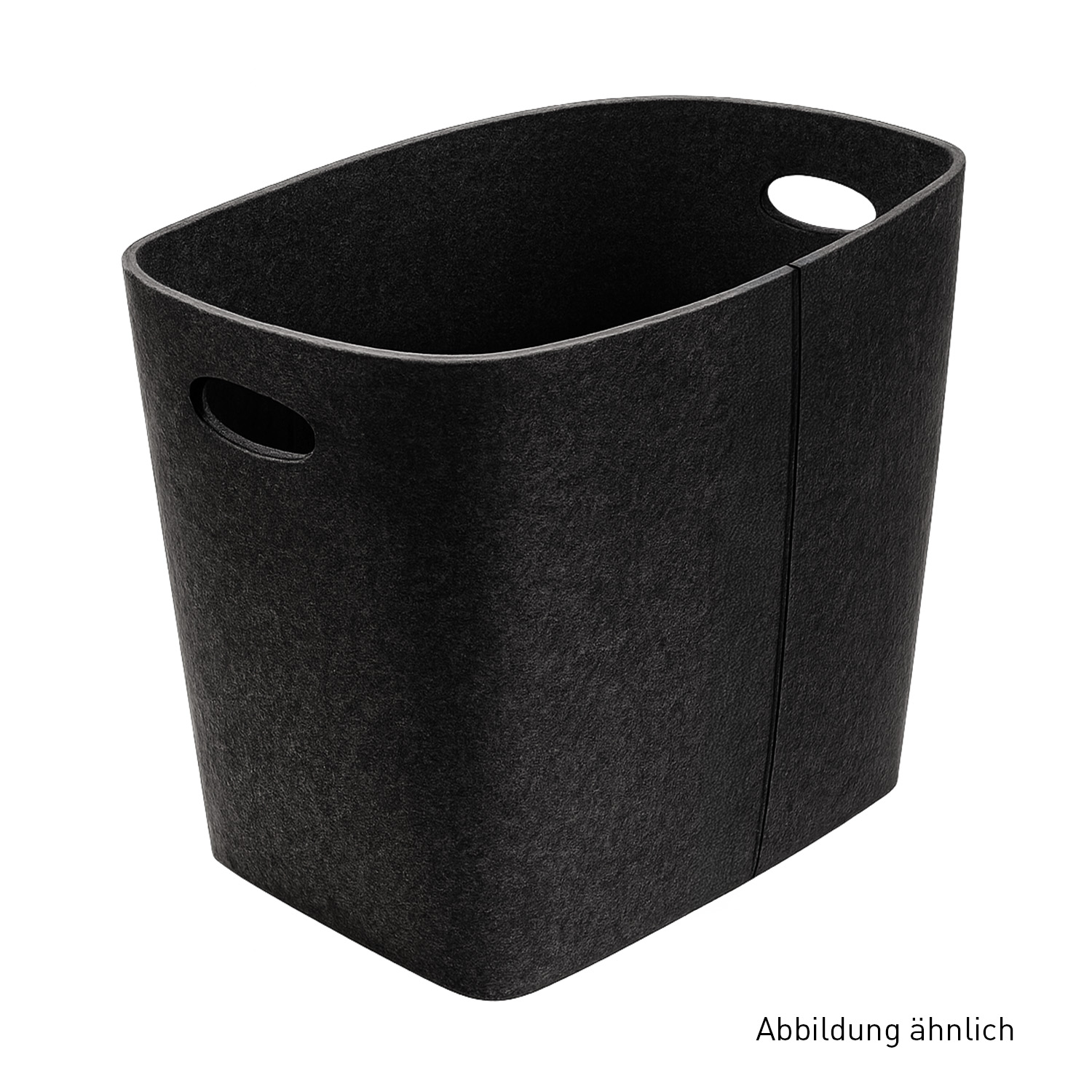 Fireplace Filzkorb Schwarz Medium