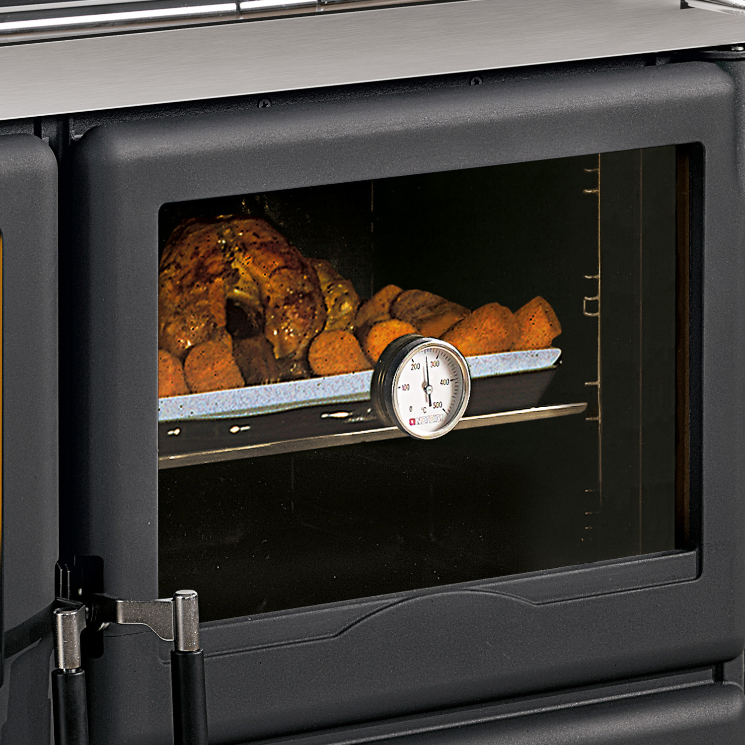 La Nordica Rosa XXL 16 Küchenofen Majolica Bordeaux