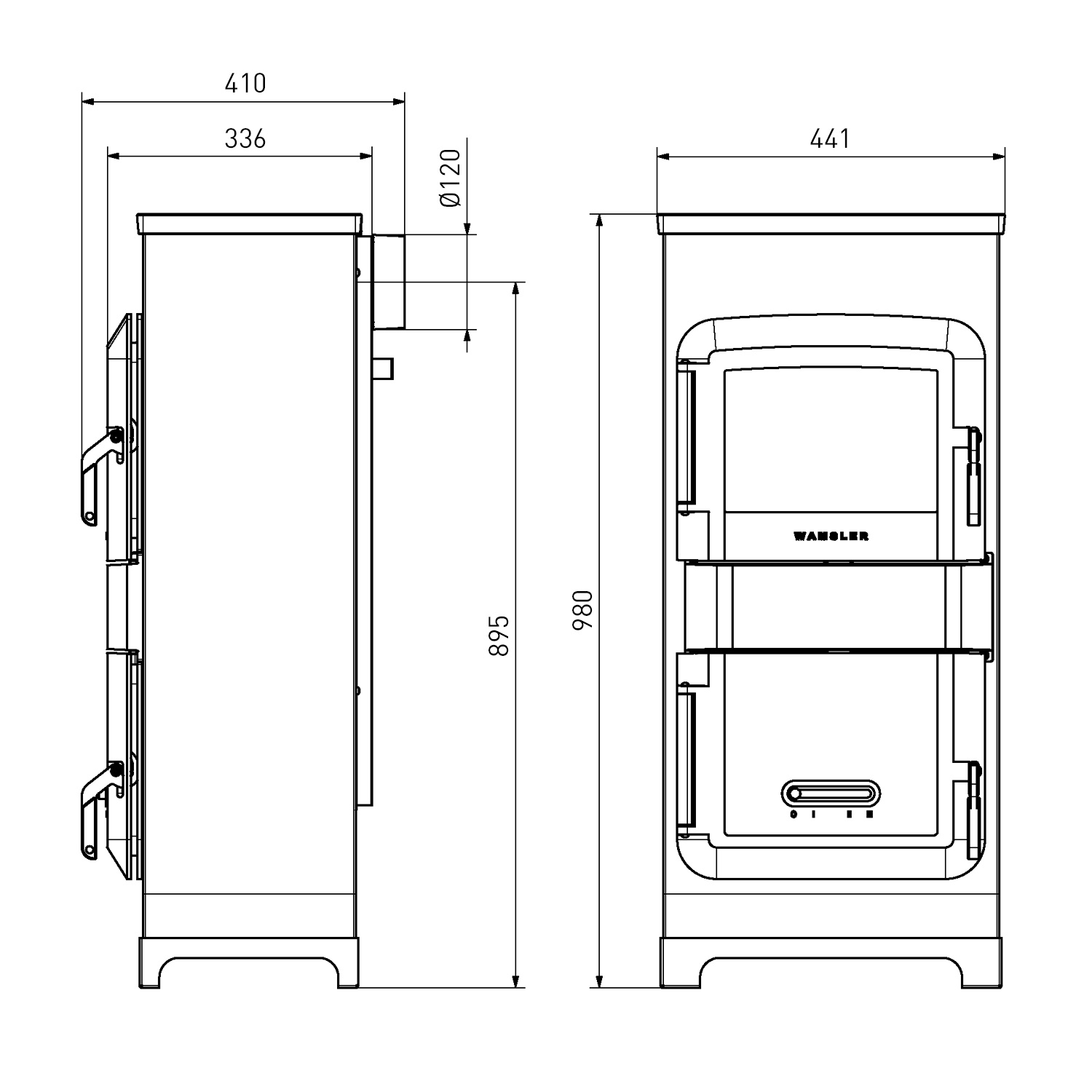 Wamsler RH-8F Werkstattofen Stahl lavendel