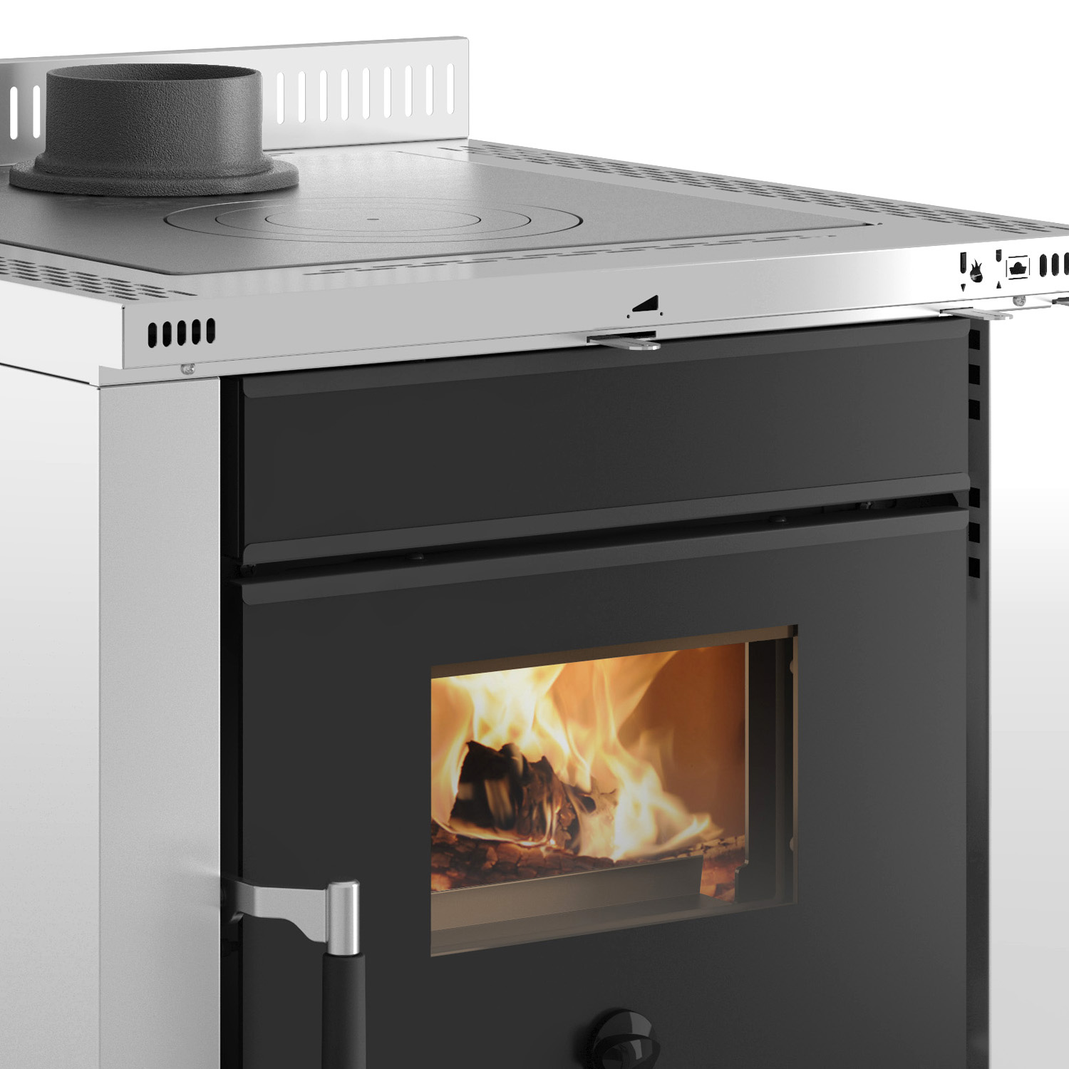 La Nordica Vicenza 16 Küchenofen Edelstahl