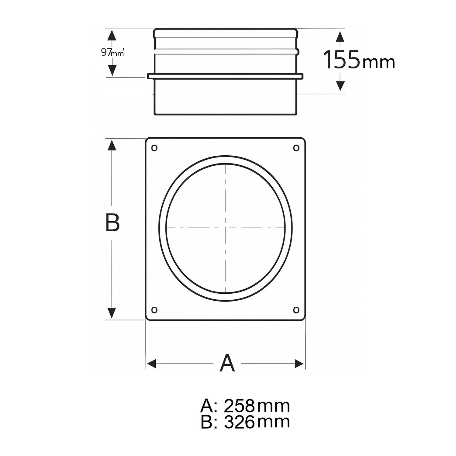 Schiedel ICS Zwischenstütze Ø150 mm doppelwandig glänzend
