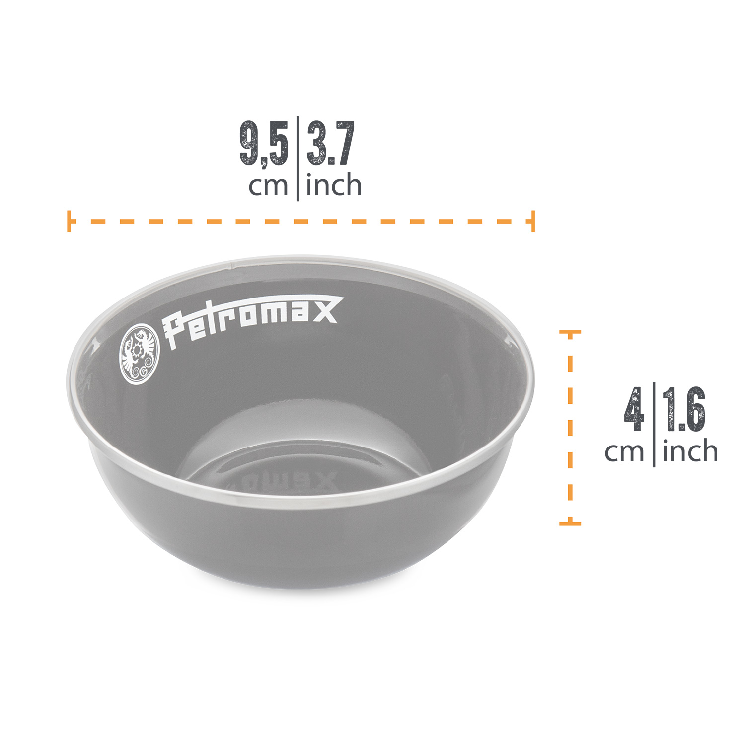 Petromax Emaille-Schalen Schwarz 2er-Set 160 ml Petromax Emaille-Schalen Schwarz 2er-Set 160 ml