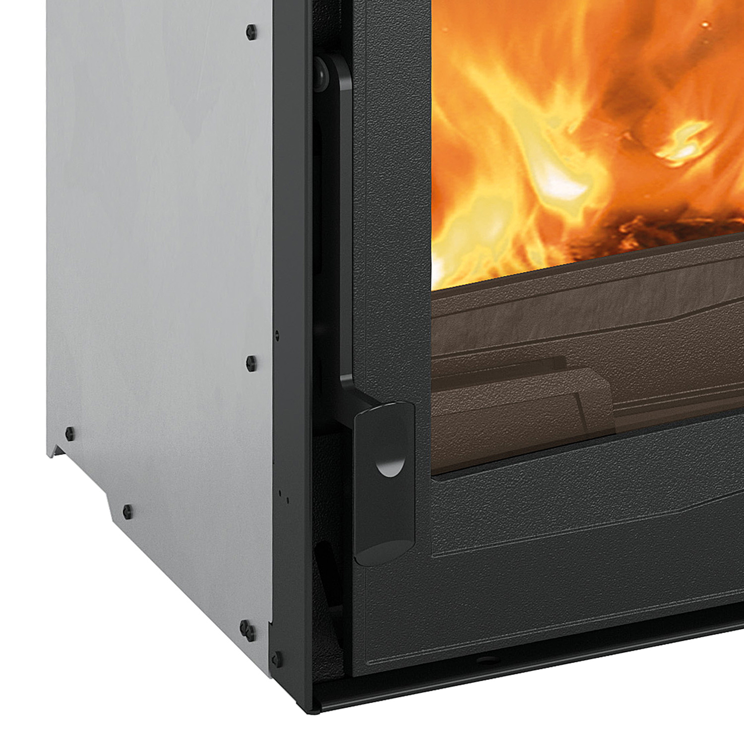 La Nordica Inserto 70.16 Ventilato Kamineinsatz Stahl Schwarz