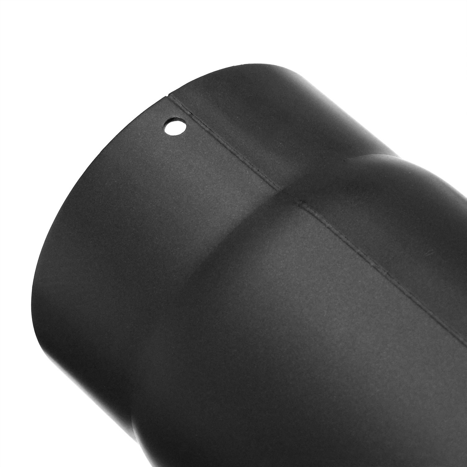 Raik Basic Rauchrohrbogen 160mm schwarz 90° ohne Tür für Rauchrohr / Ofenrohr