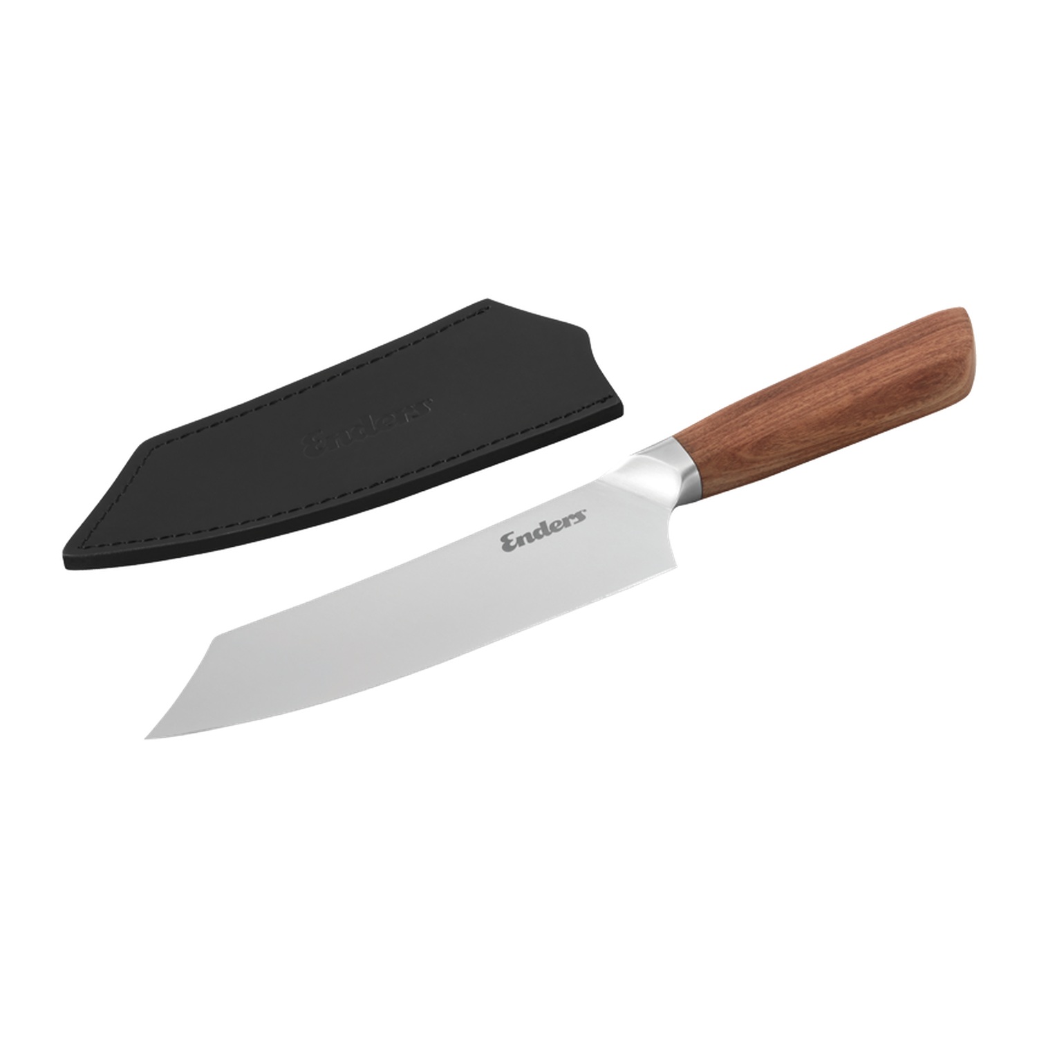 Enders BBQ Messer inkl. Klingenschutz aus Leder und Geschenkverpackung