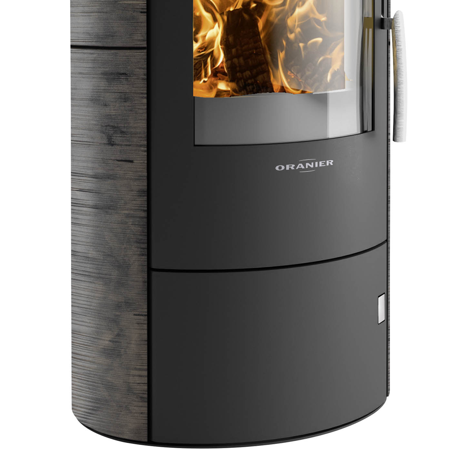 Oranier Polar 7 2.0 Kaminofen Stahl Schwarz / Keramik Namib