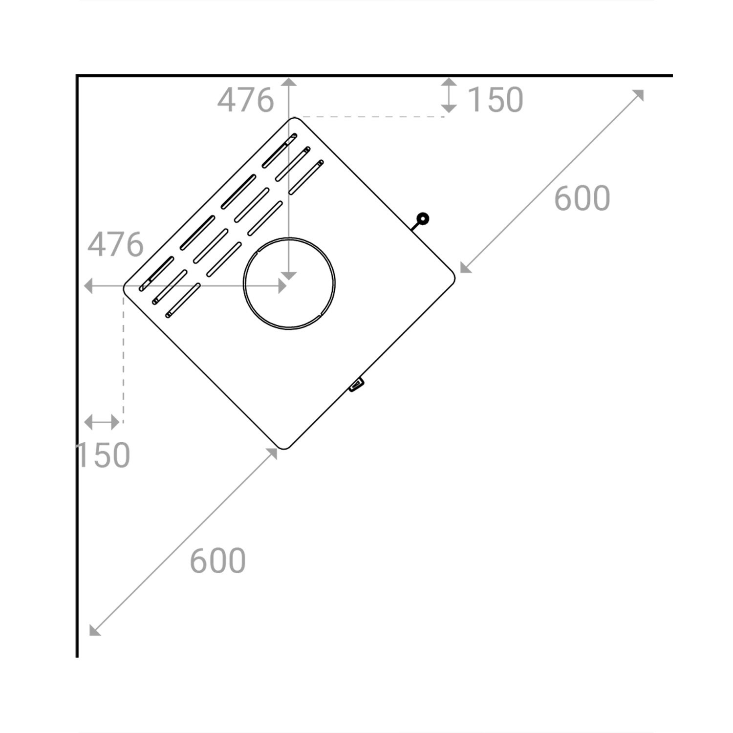 Lotus Allure Kaminofen Stahl Schwarz