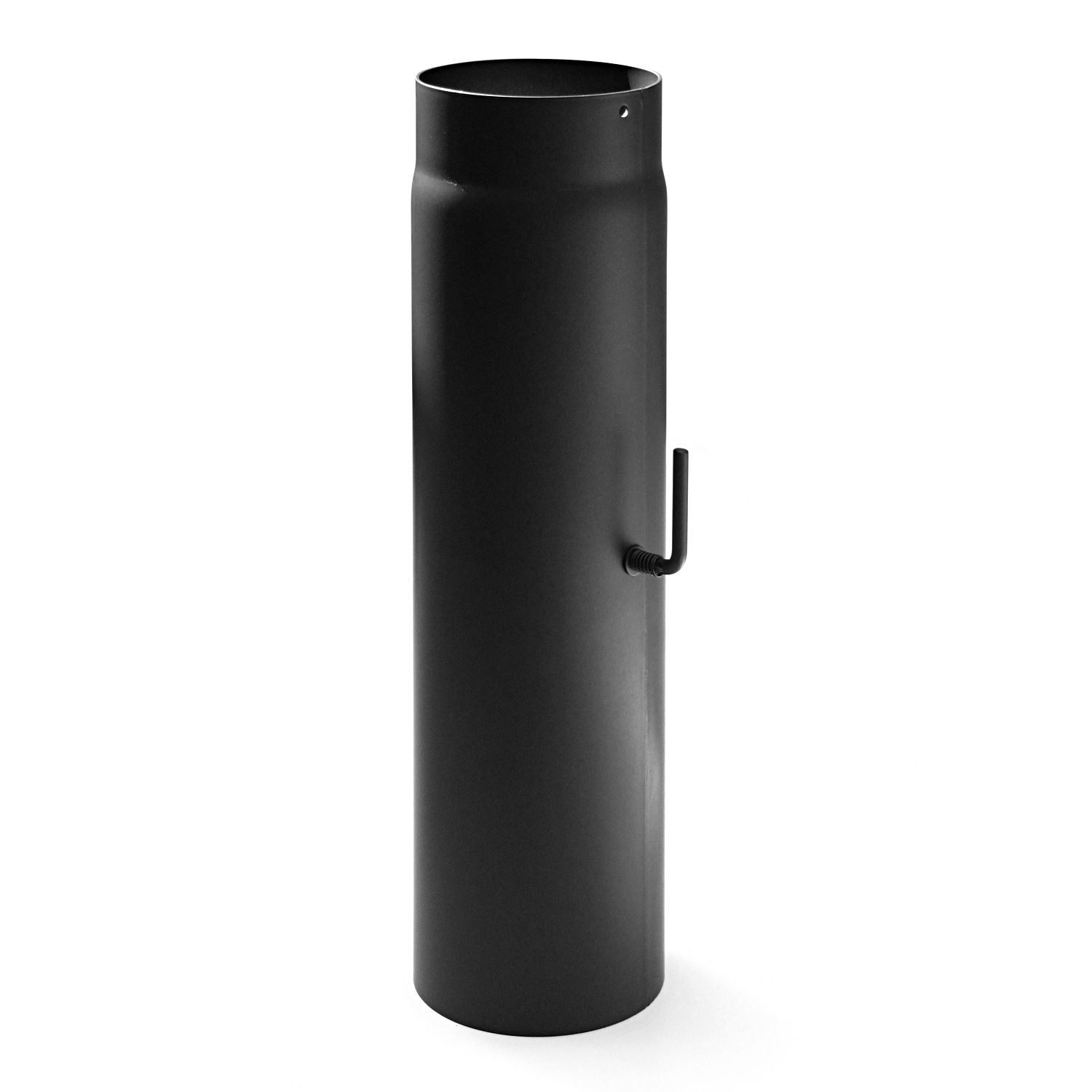 Raik Basic Längenelement 150mmx500mm schwarz mit Zugregulierung für Rauchrohr / Ofenrohr