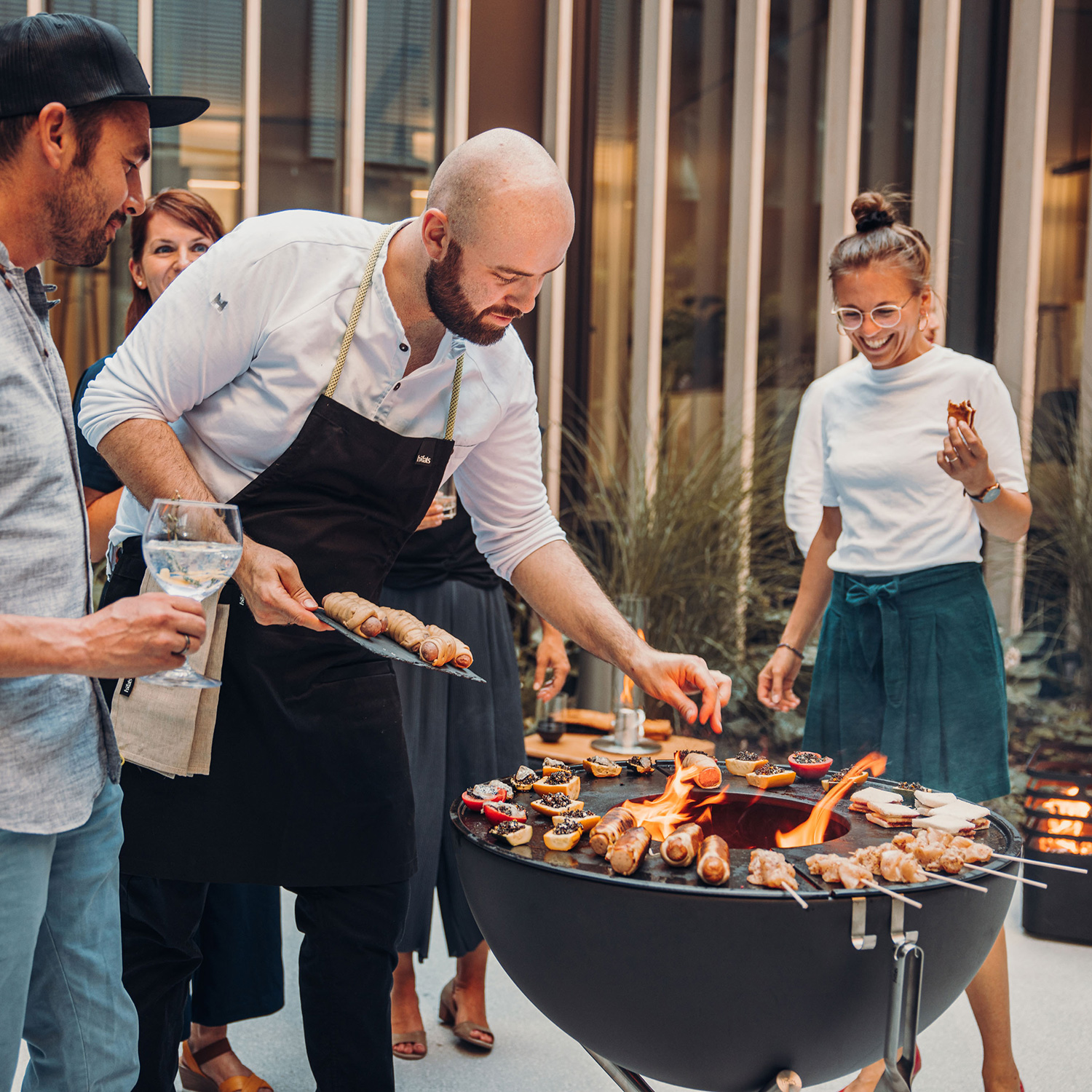 höfats BOWL 70 Plancha-Grillset Hoch