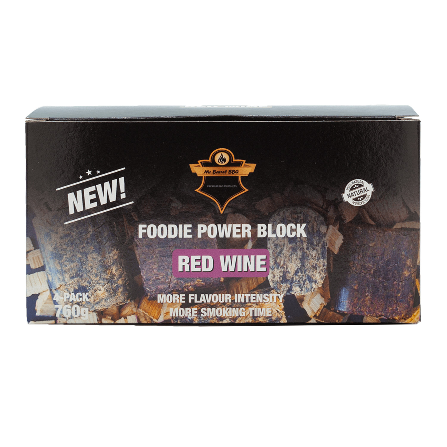 Mr. Barrel BBQ Foodie Power Blocks L Red Wine, 760 g Mr. Barrel BBQ Foodie Power Blocks L Red Wine, 760 g