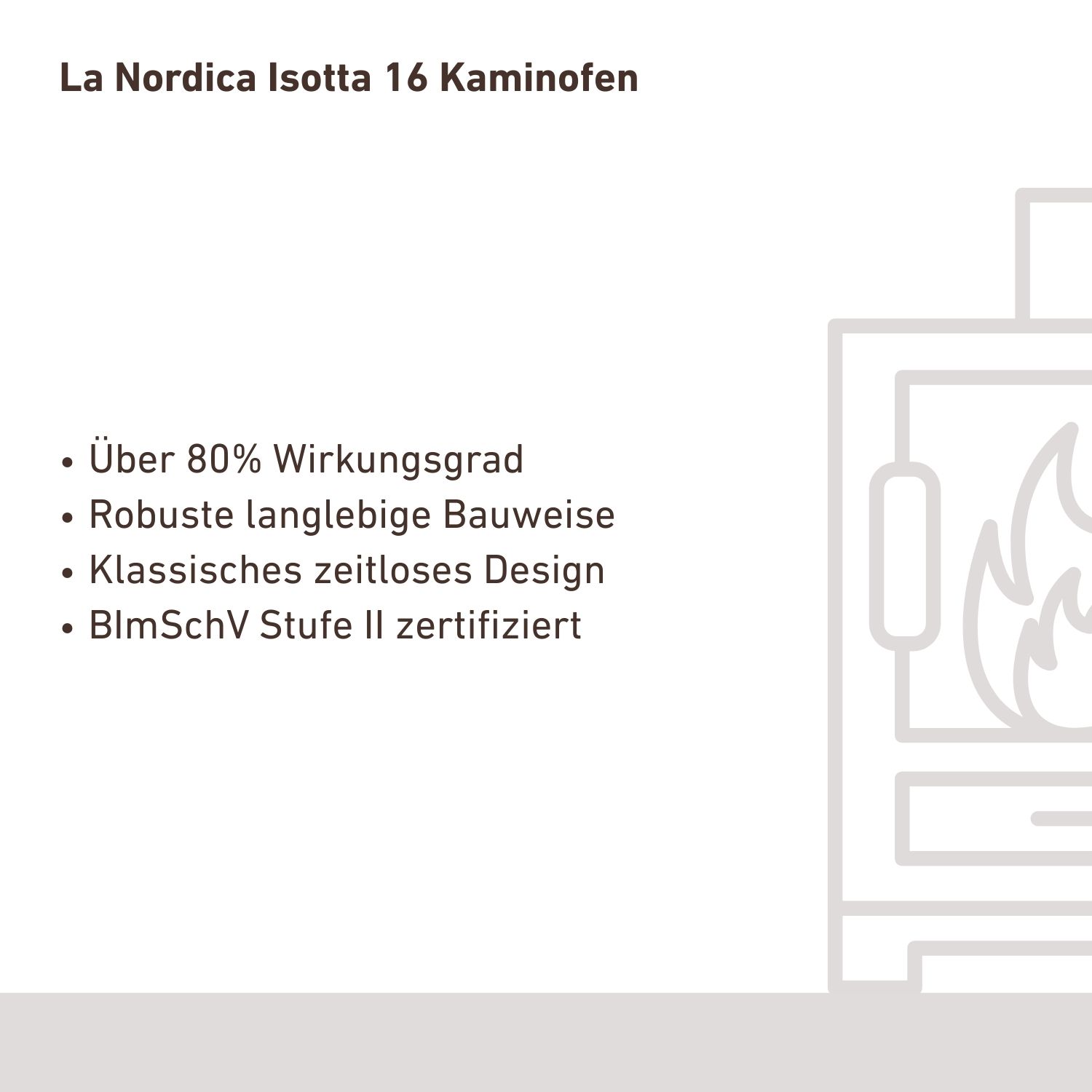 La Nordica Isotta 16 Kaminofen