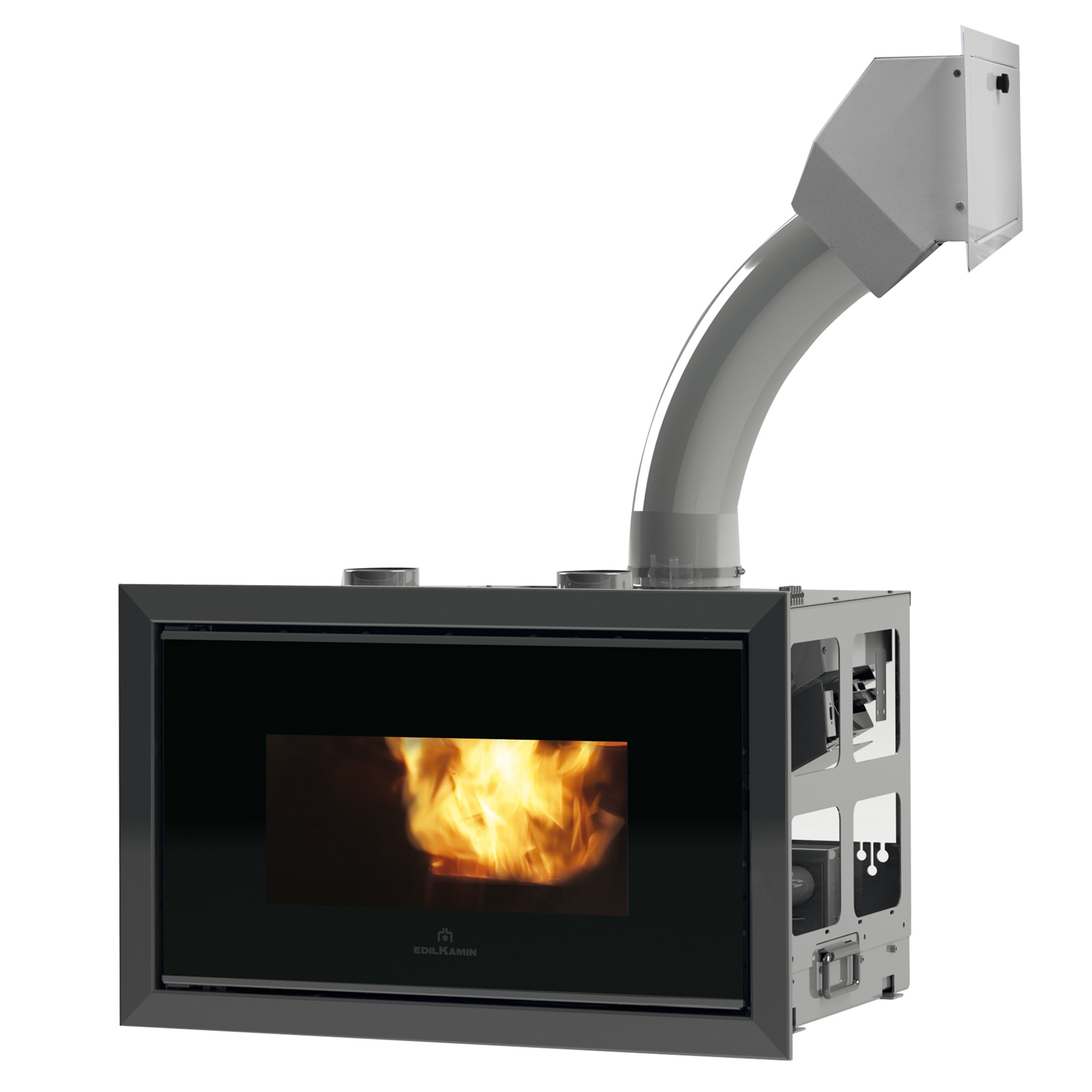 Edilkamin Pellkamin2 12 Pelleteinsatz mit Einfüllrutsche und Air Diffuser Kit Edilkamin Pellkamin2 12 Pelleteinsatz mit Einfüllrutsche und Air Diffuser Kit
