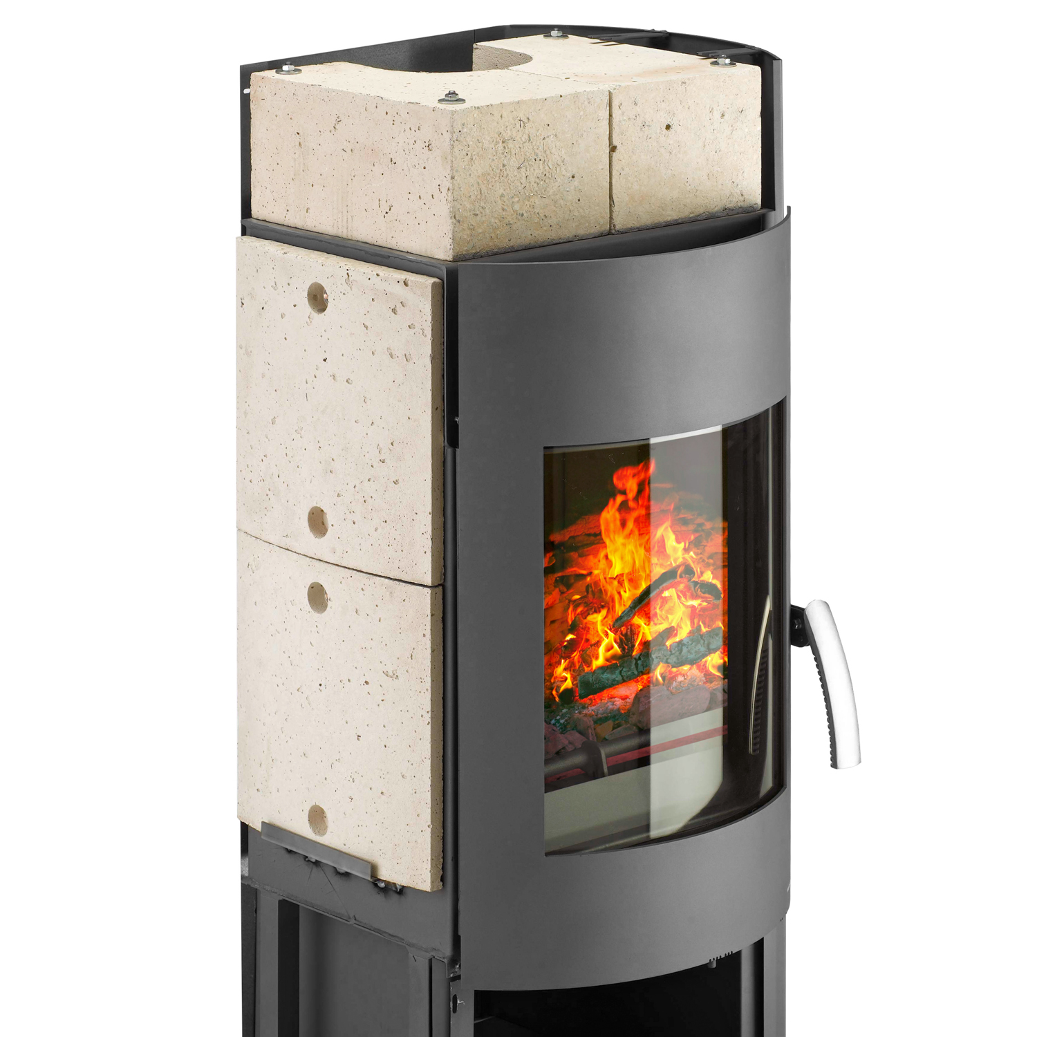 Wamsler Atlas Kaminofen Stahl Grau 6 kW Wamsler Atlas Kaminofen Stahl Grau 6 kW