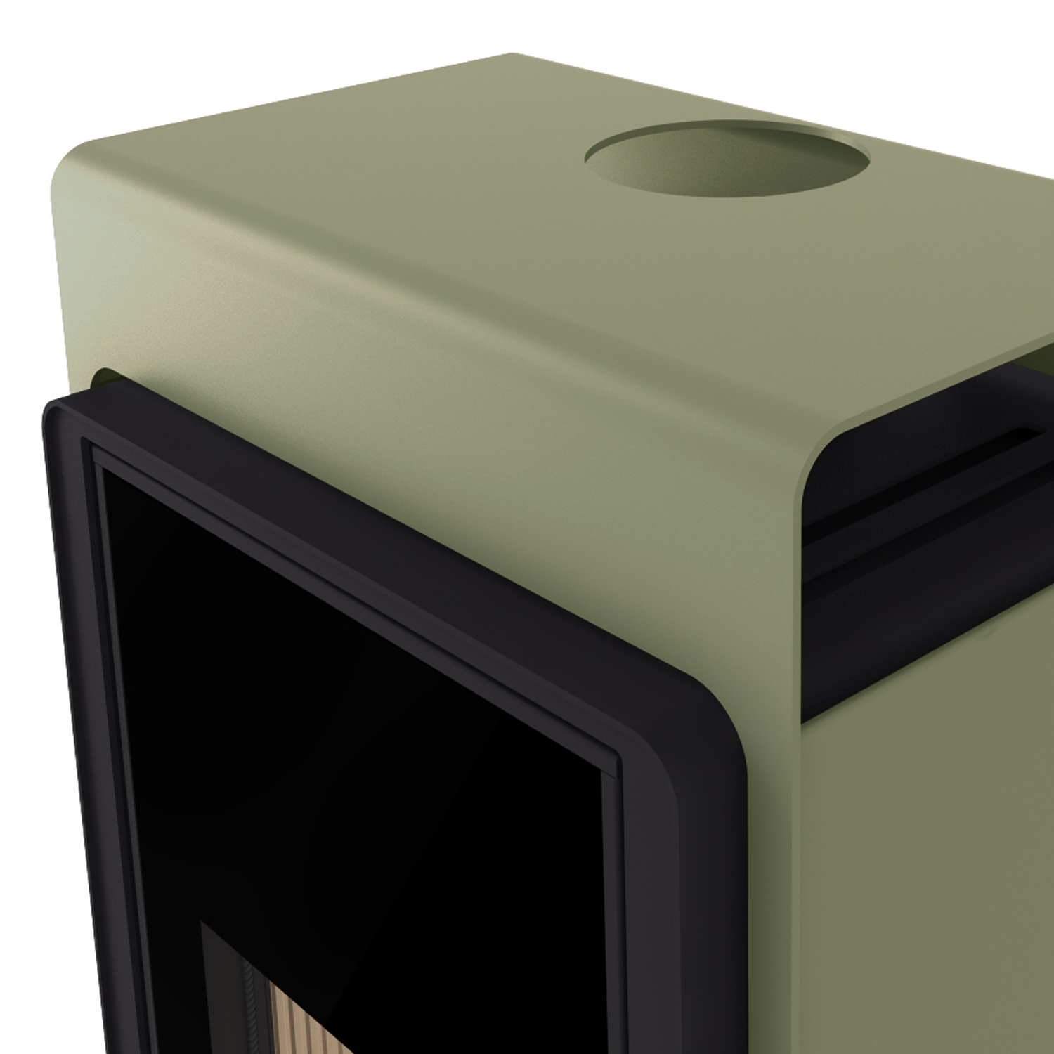 HS Flamingo Deluxe Singa Kaminofen Olive