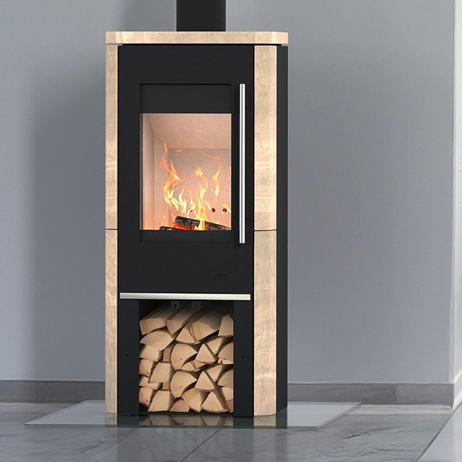 Fireplace Elite Oregon Kaminofen Sandstein